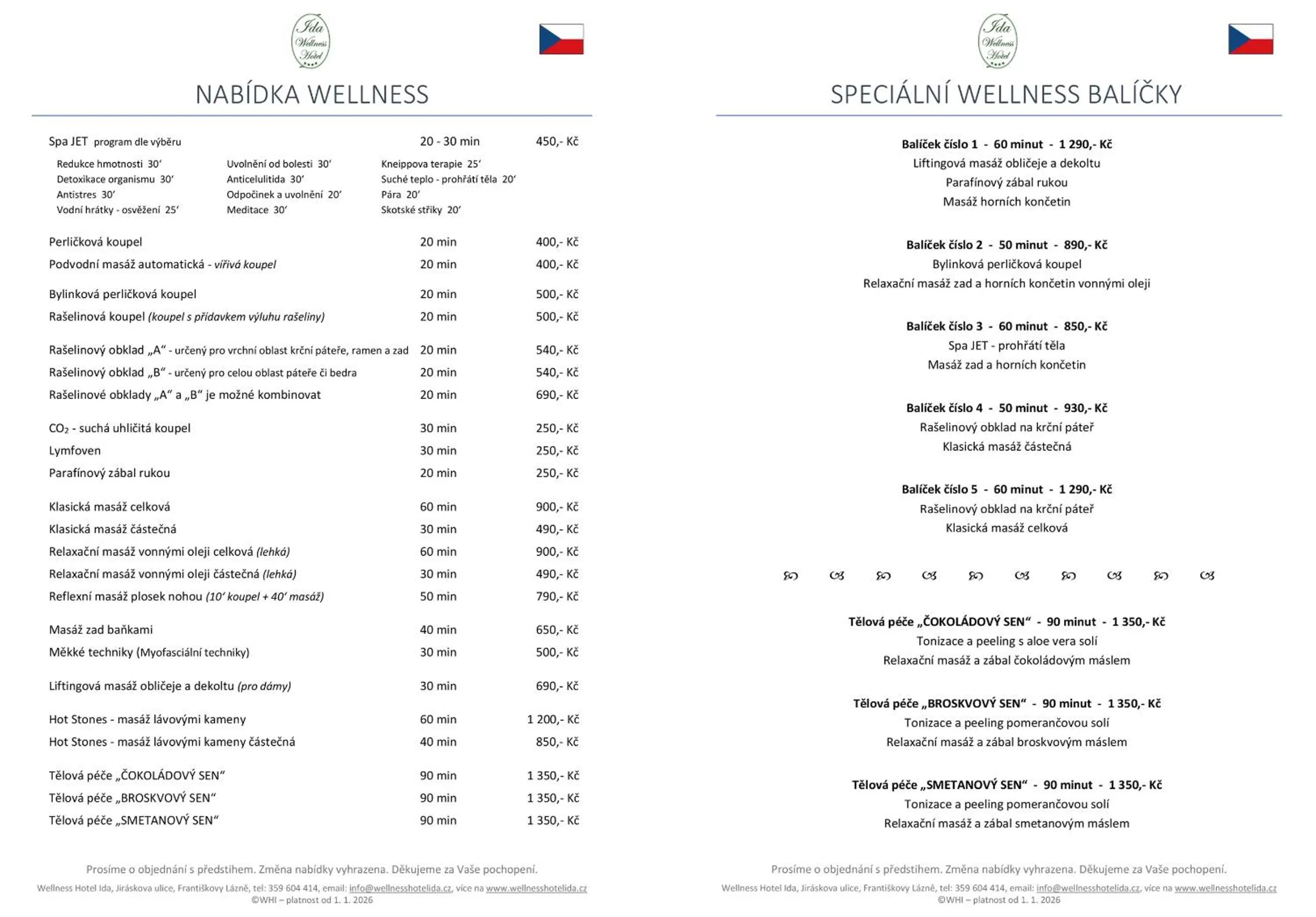 Spa and wellness centre/facilities in Wellness Hotel Ida