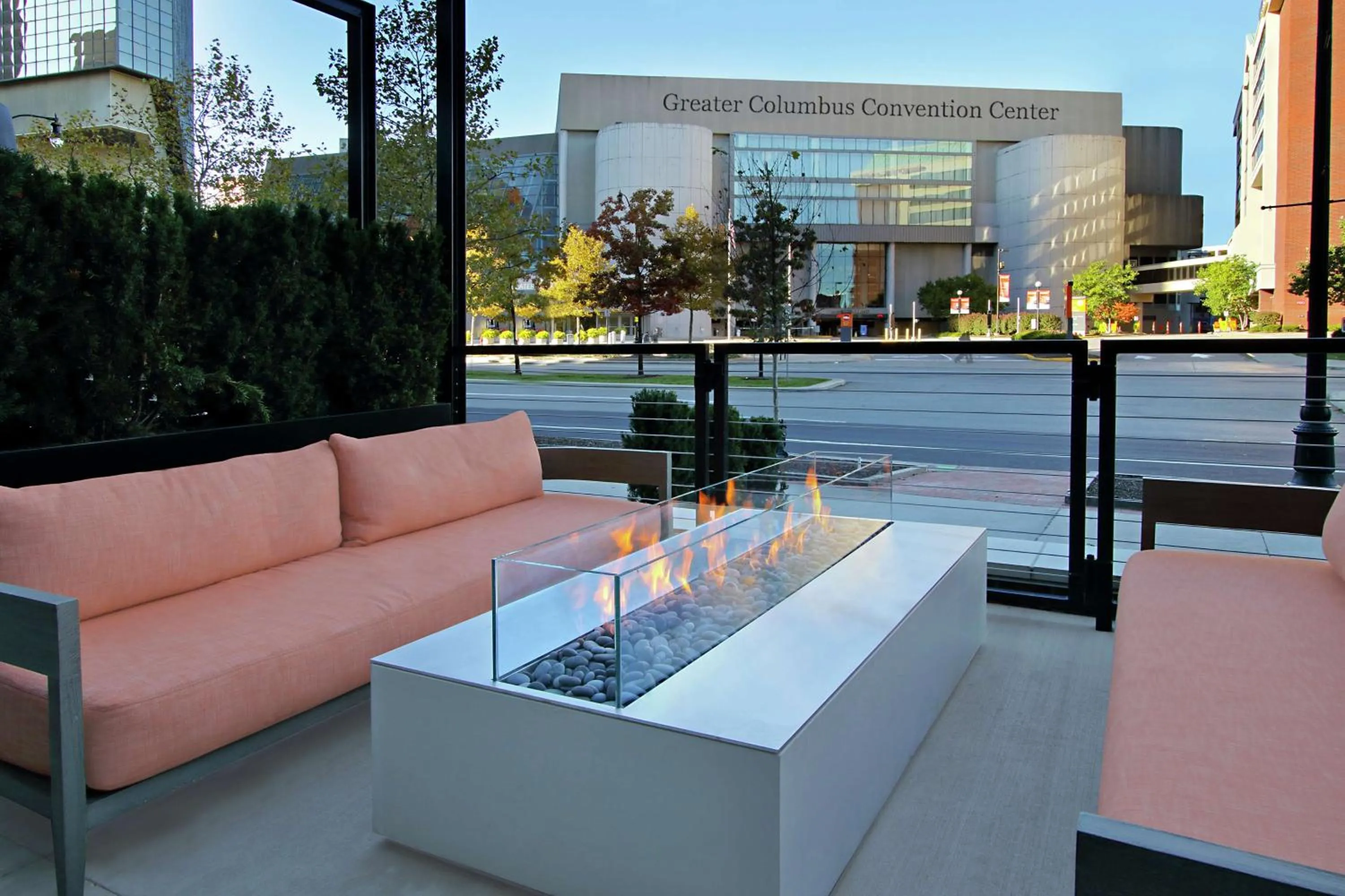 Patio in Canopy By Hilton Columbus Downtown Short North