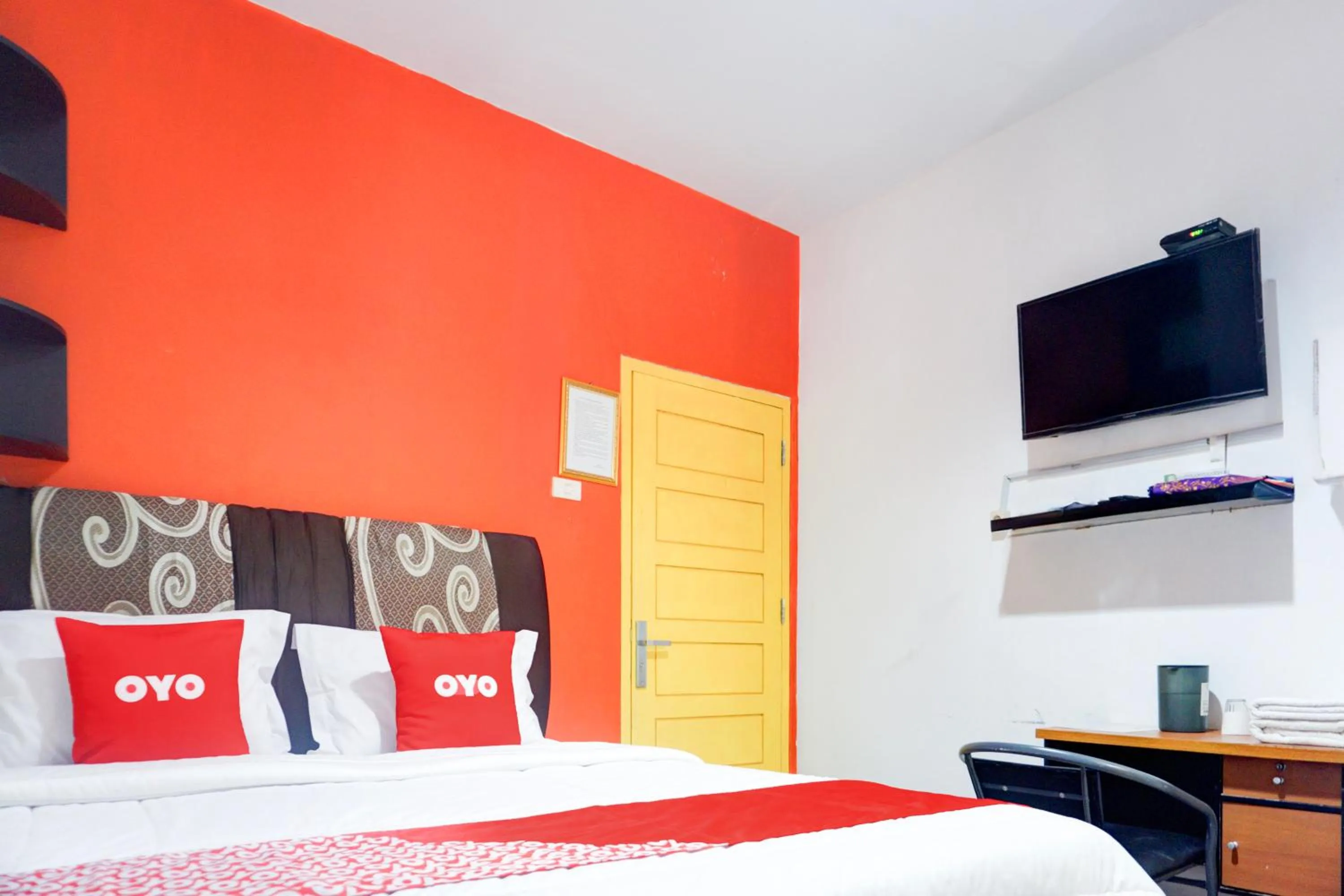 Bed in Hotel O Bandar Lampung Near Gor Saburai Formerly Omah Anakku