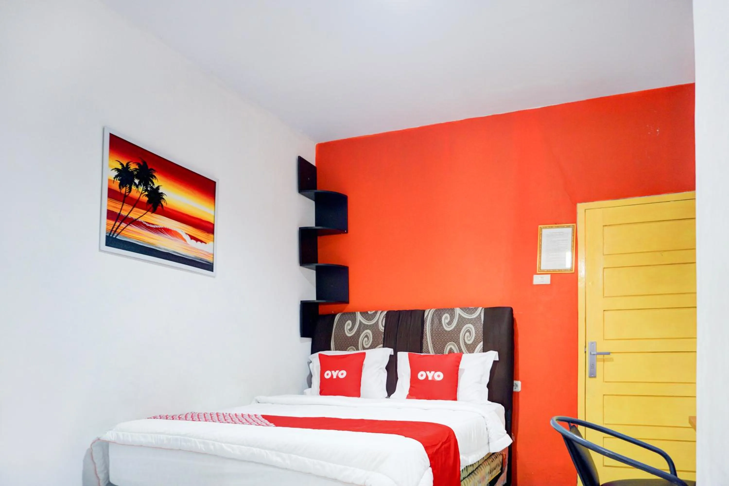 Bed in Hotel O Bandar Lampung Near Gor Saburai Formerly Omah Anakku