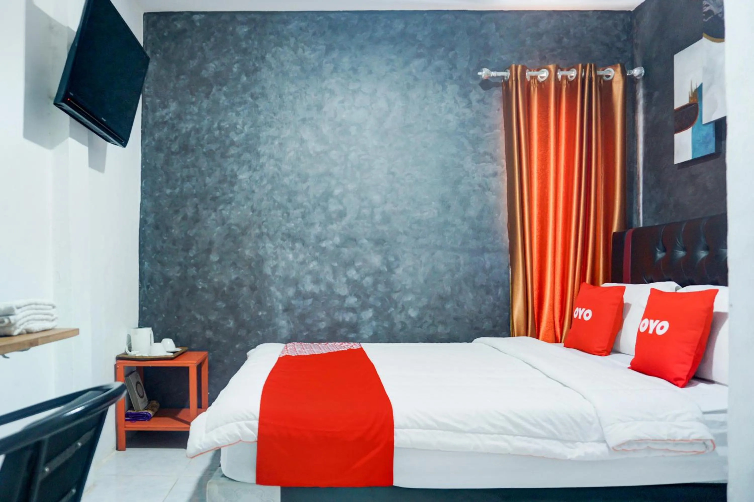 Bed in Hotel O Bandar Lampung Near Gor Saburai Formerly Omah Anakku