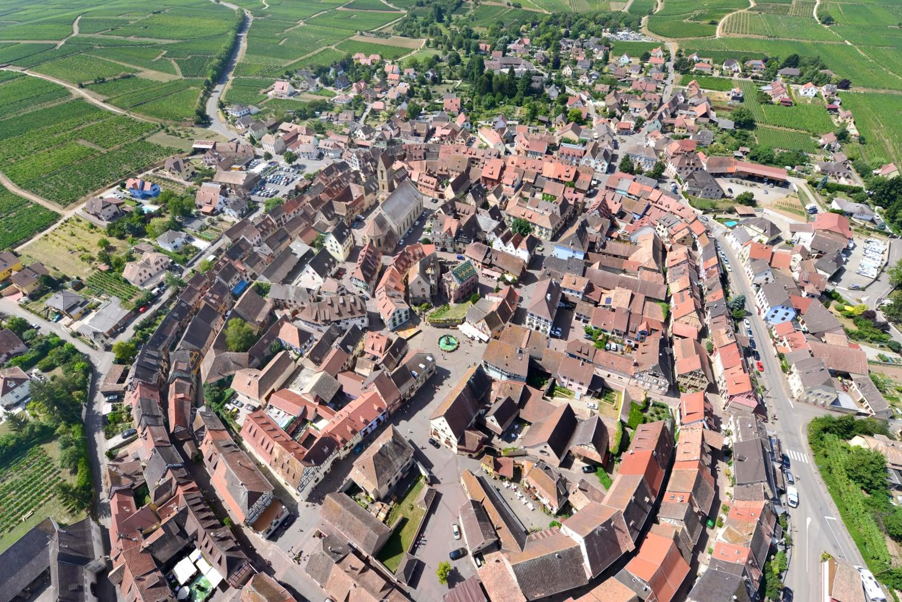Bird's eye view in James Vignoble Hôtel, Eguisheim