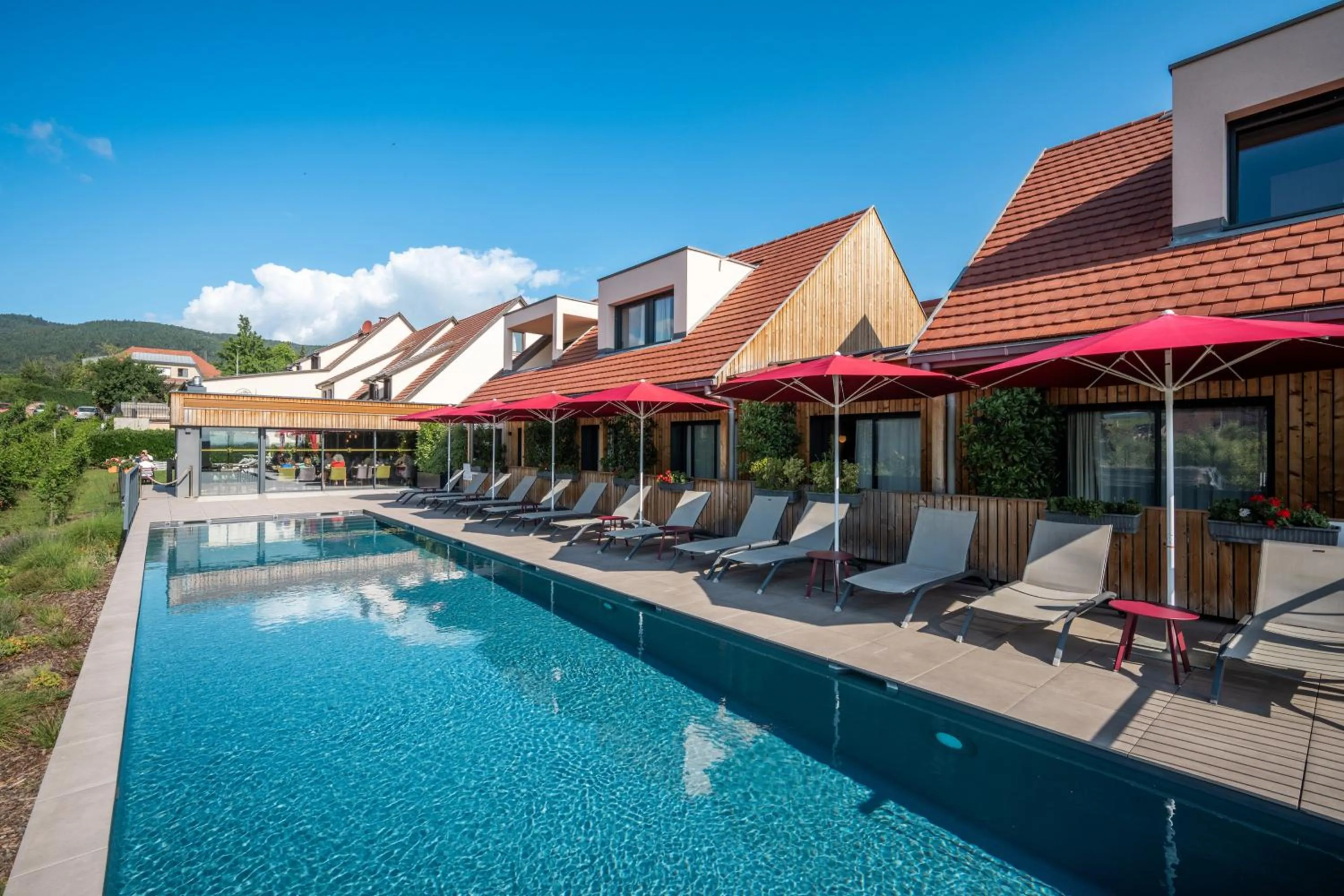 Mountain view in James Vignoble Hôtel, Eguisheim