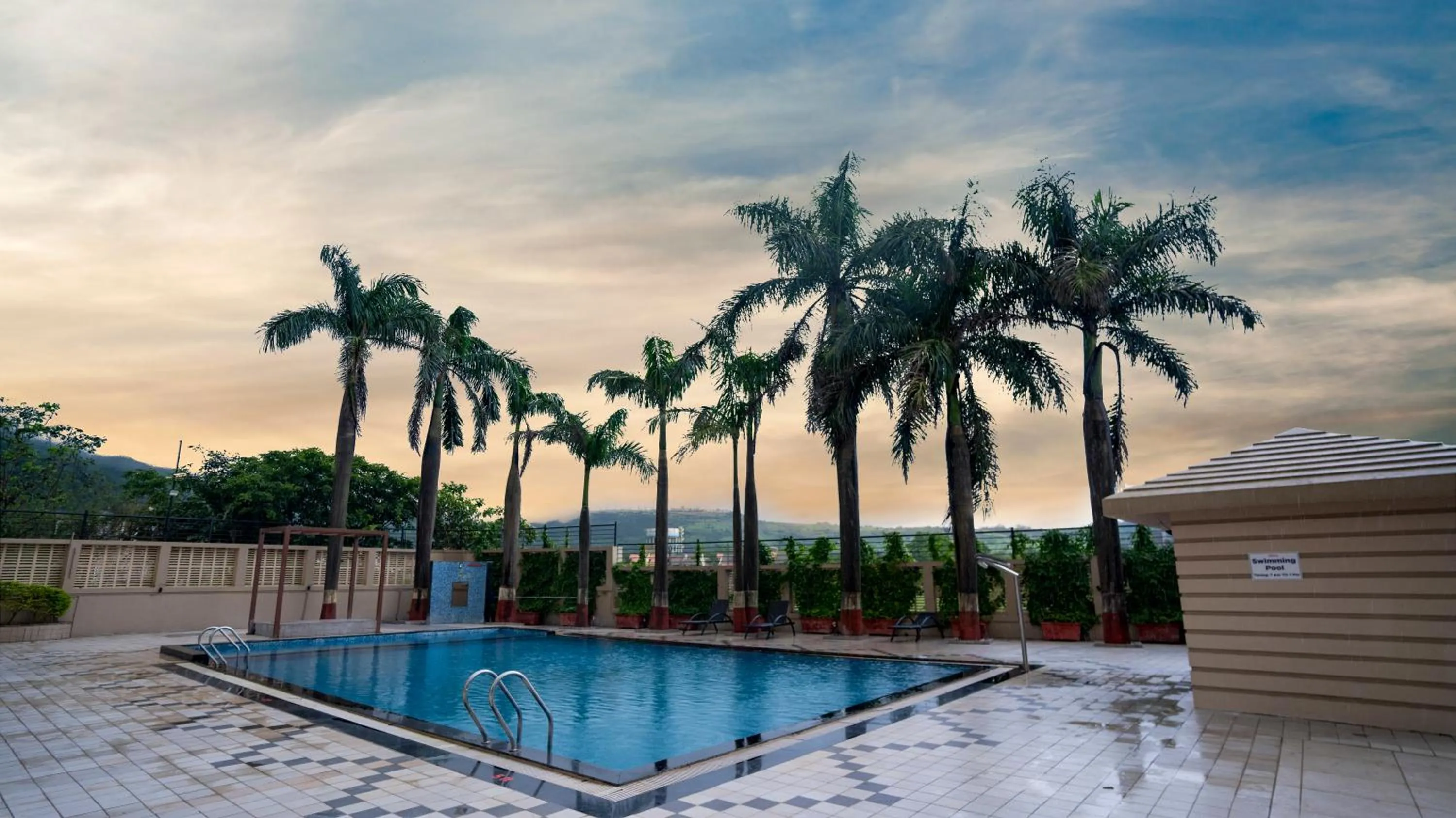 Pool view in 7 Apple Resort, Lonavala