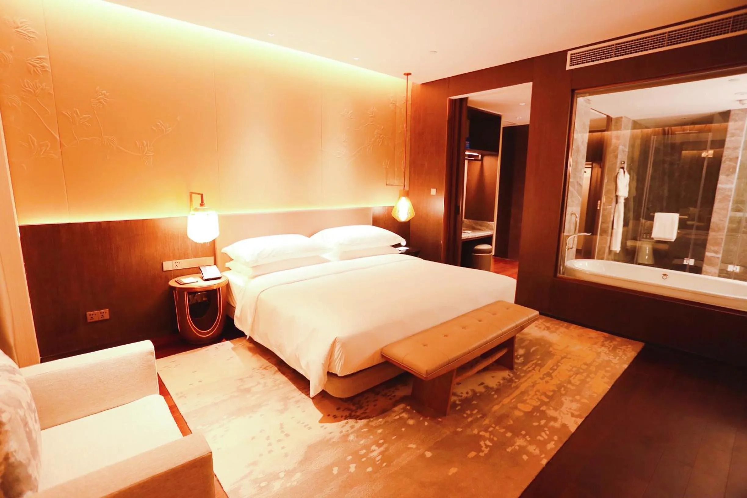 Bed in Hyatt Regency Beijing Shiyuan