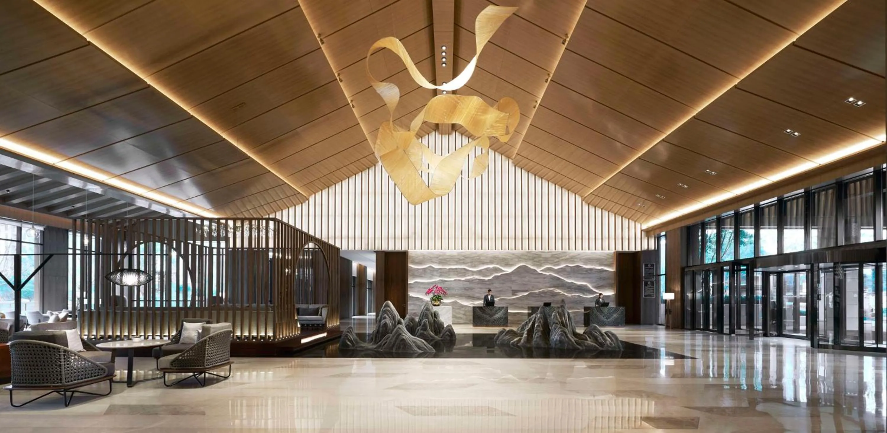 Lobby or reception in Hyatt Regency Beijing Shiyuan