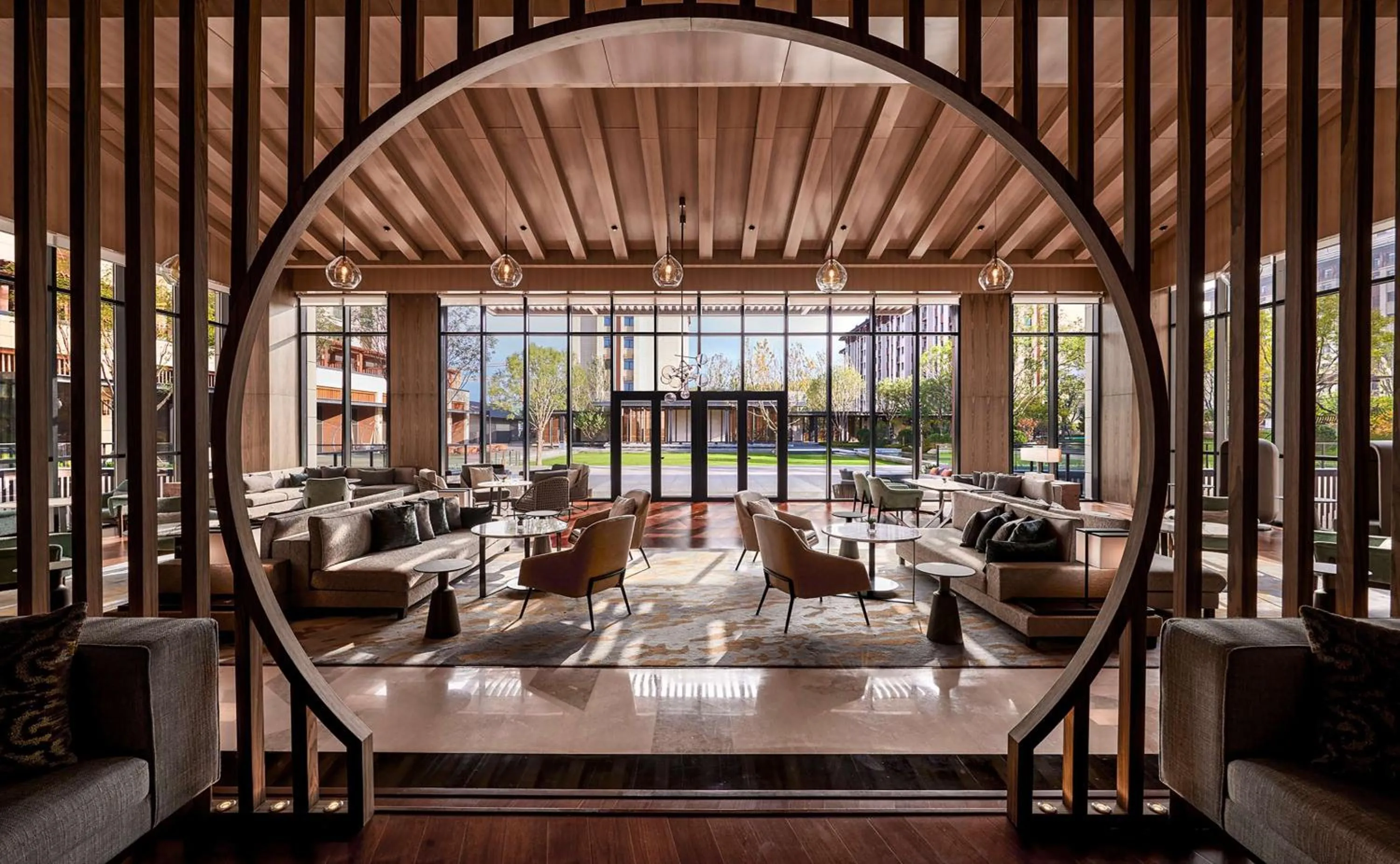 Lobby or reception in Hyatt Regency Beijing Shiyuan