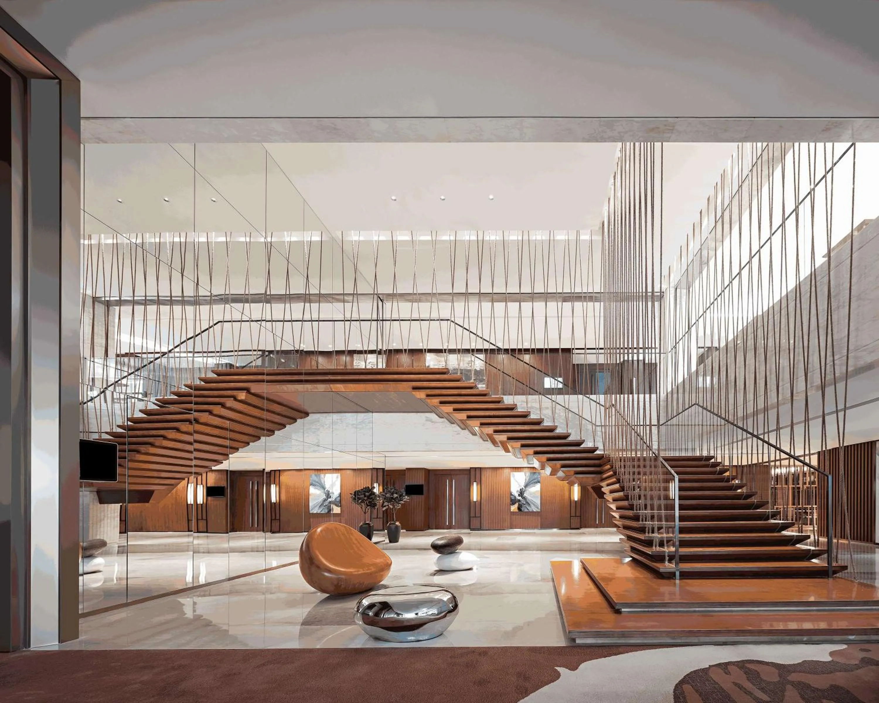 Lobby or reception in Hyatt Regency Beijing Shiyuan