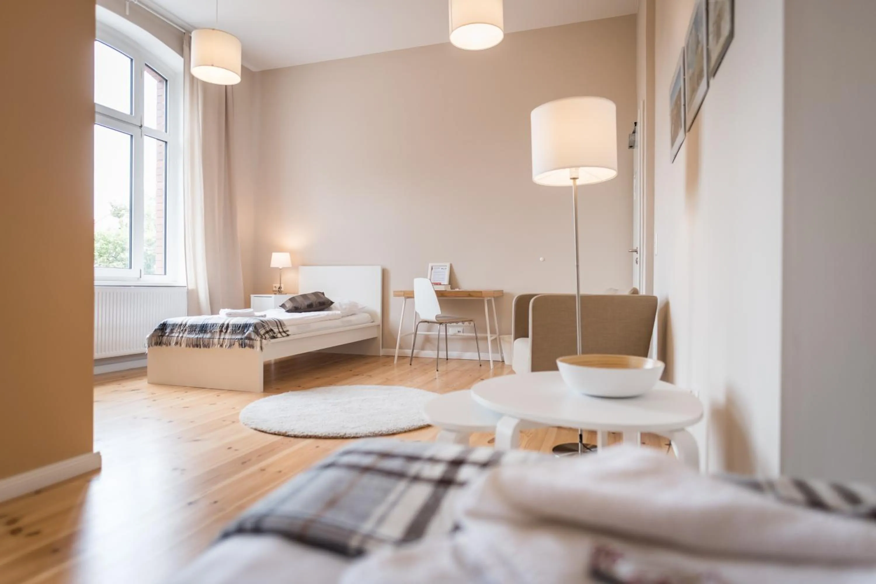 Photo of the whole room, Bed in Johanniterhaus Wittenberg