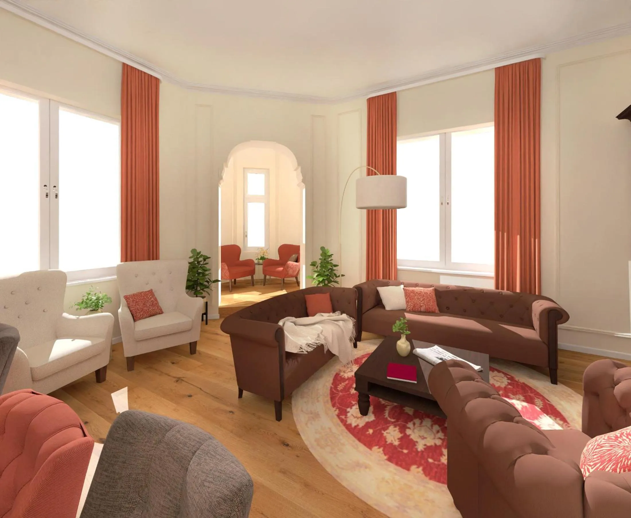 fireplace in Johanniterhaus Wittenberg