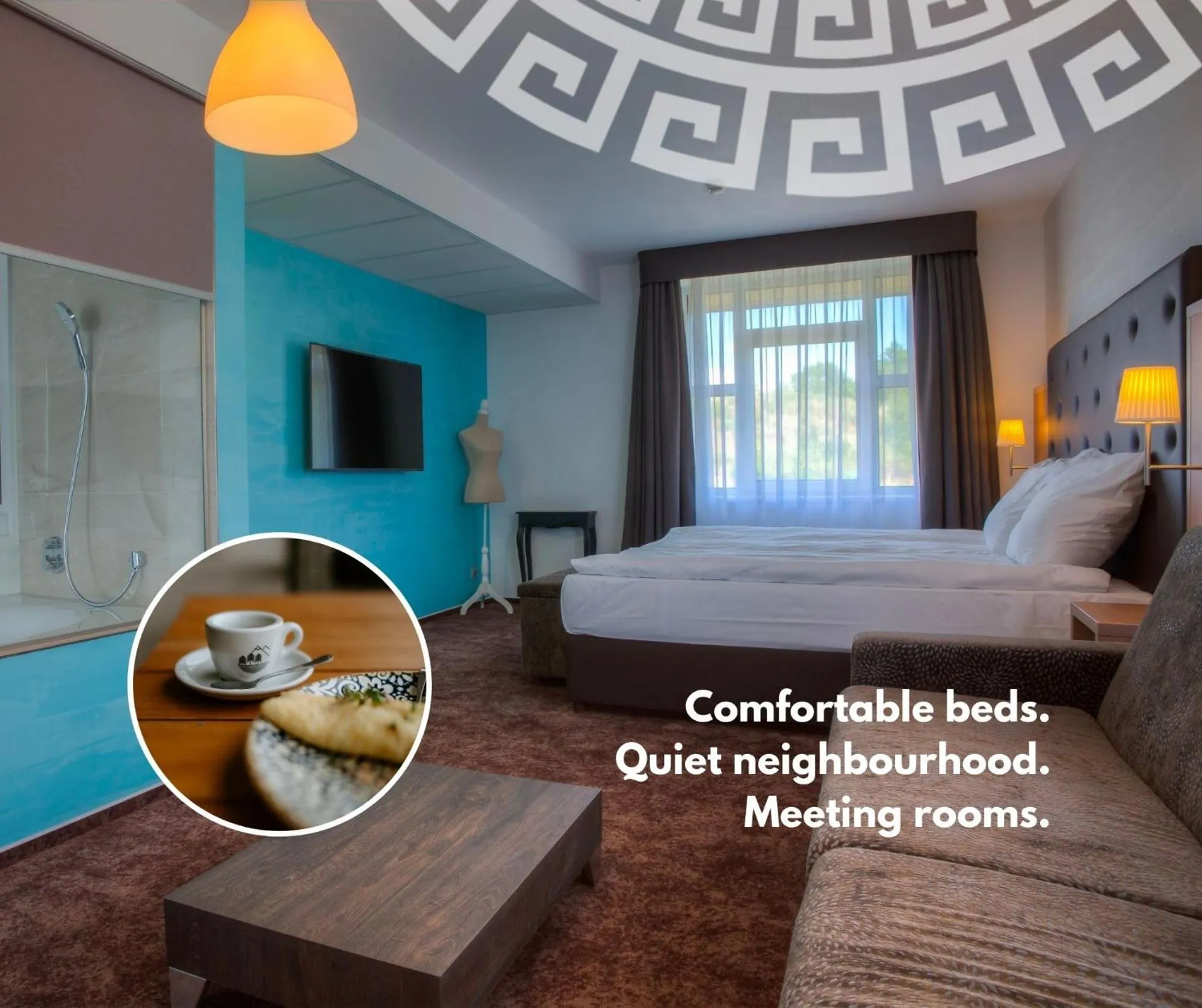 Bedroom, Bed in Hotel Galatea