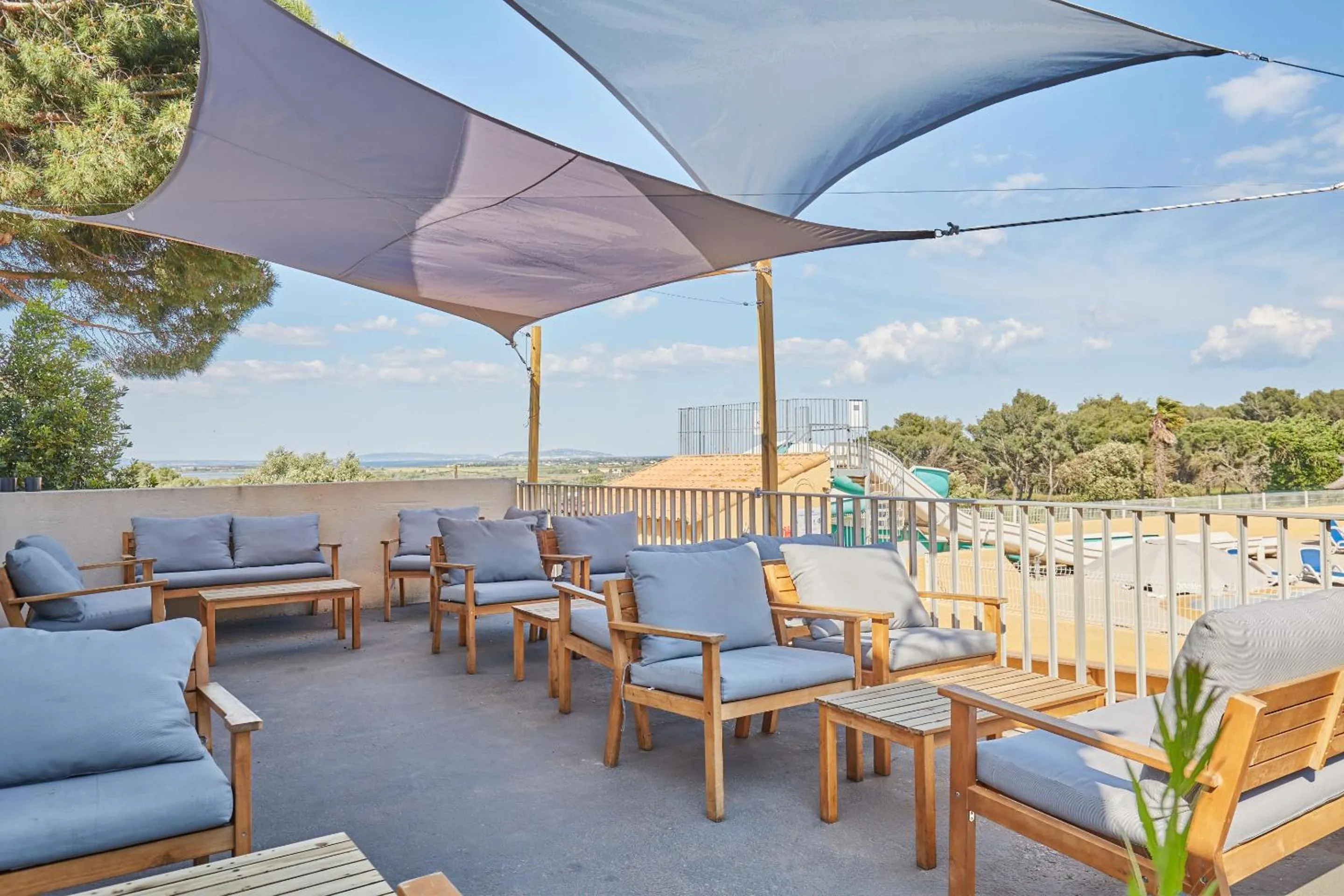 Balcony/Terrace in Domaine Résidentiel de Plein Air Odalys La Pinède