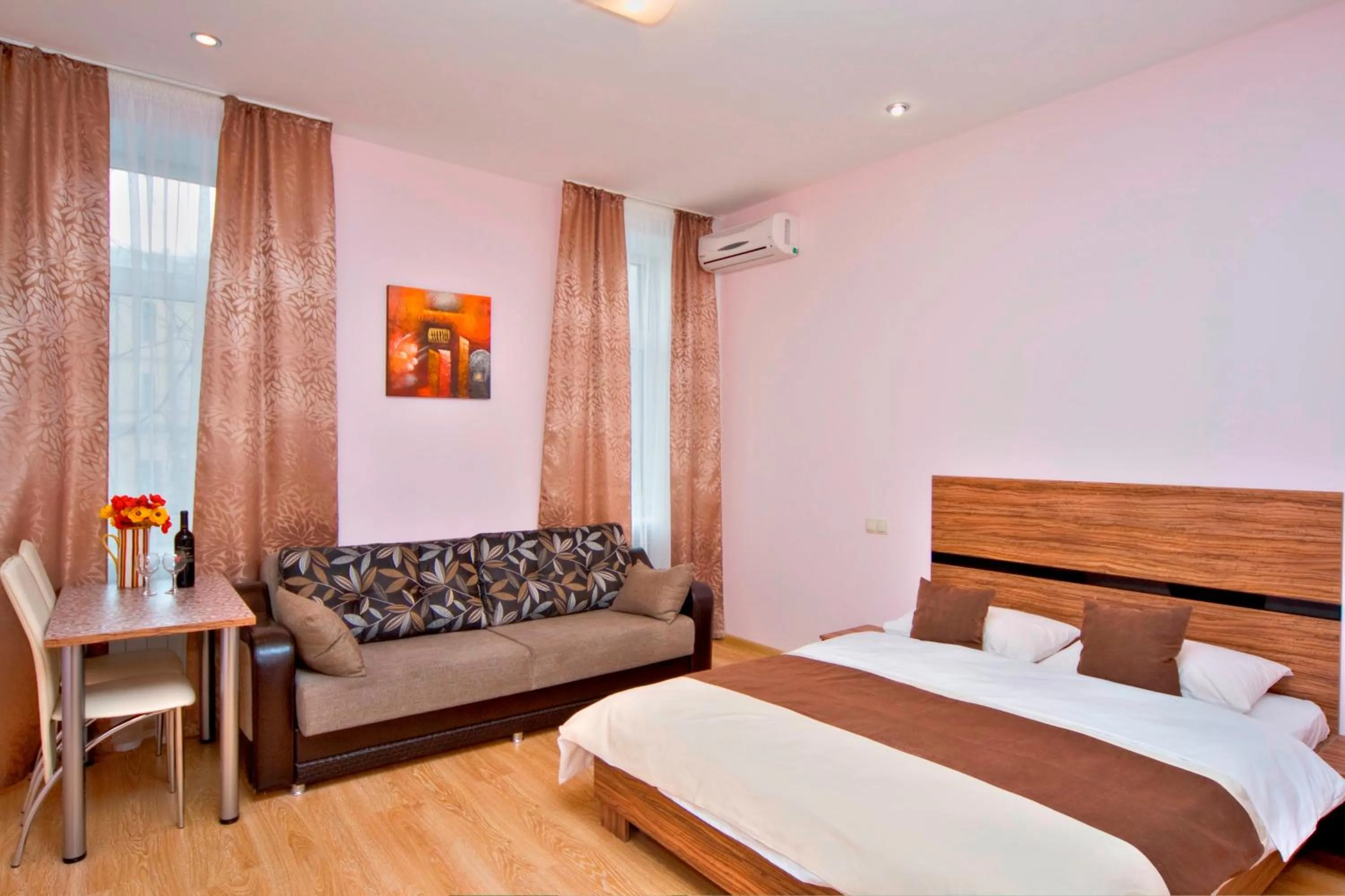 Bed in Sunday Apart Hotel