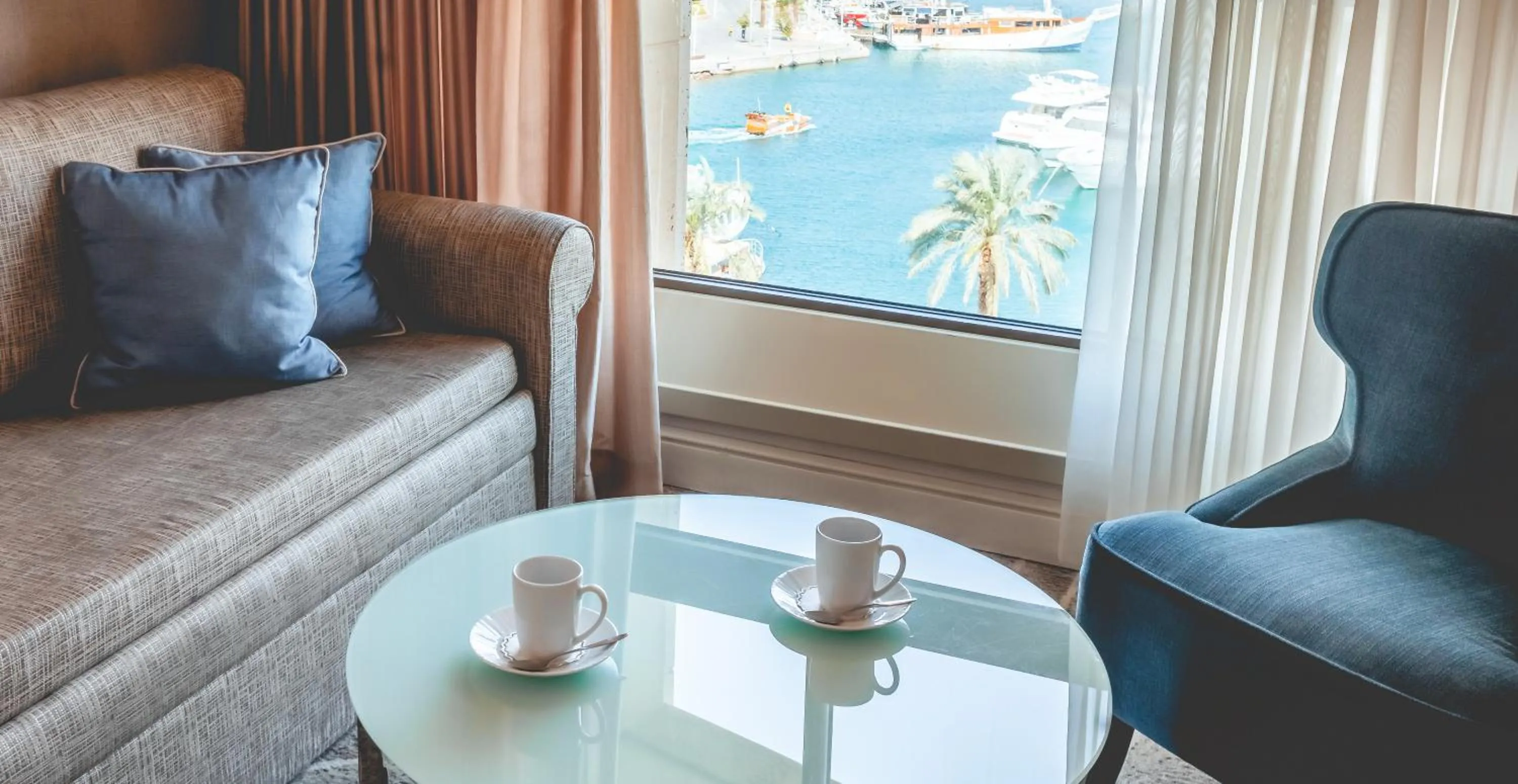 Seating area in Queen of Sheba Eilat