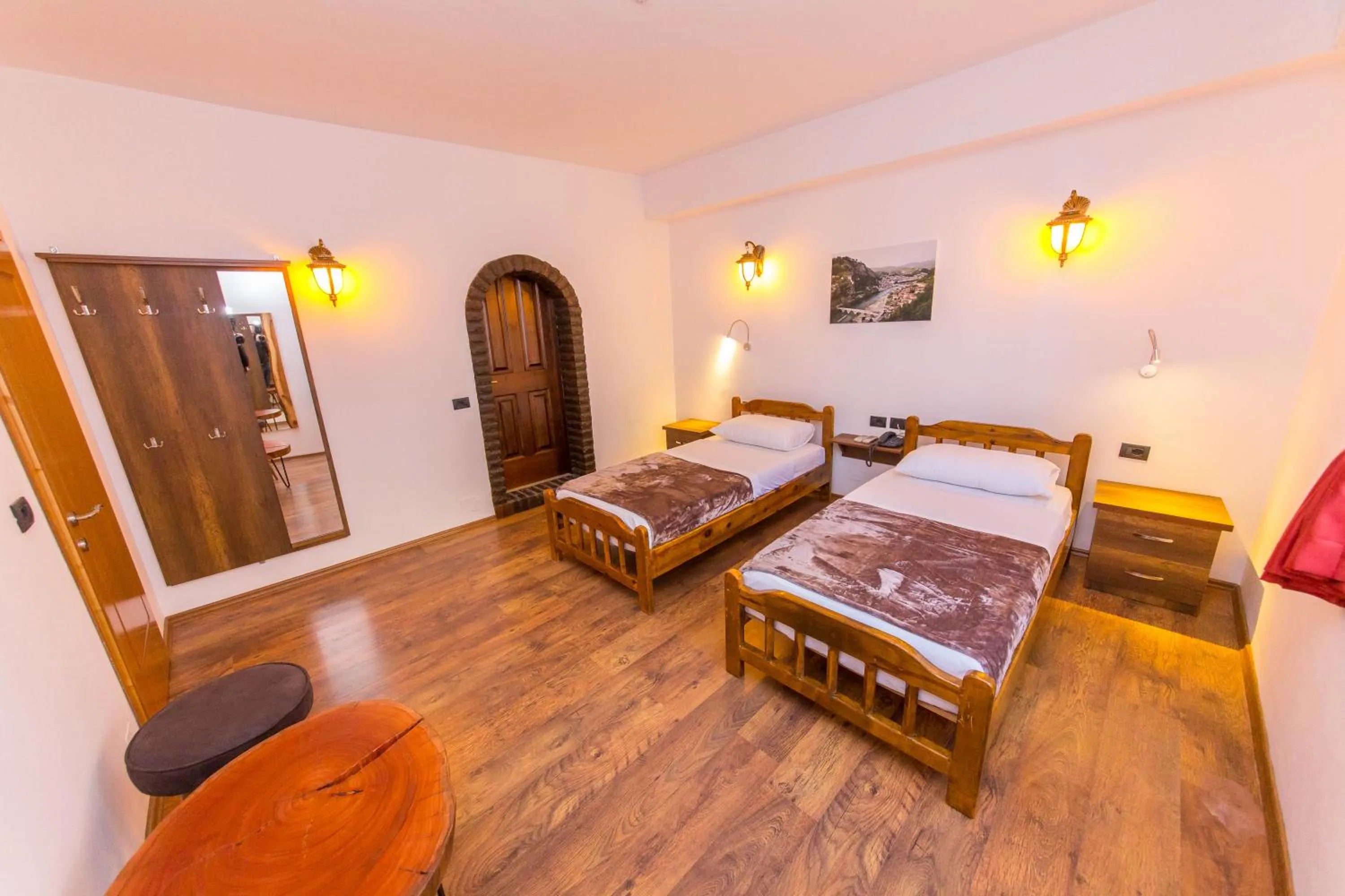 Bedroom, Bed in Heraklis Hotel