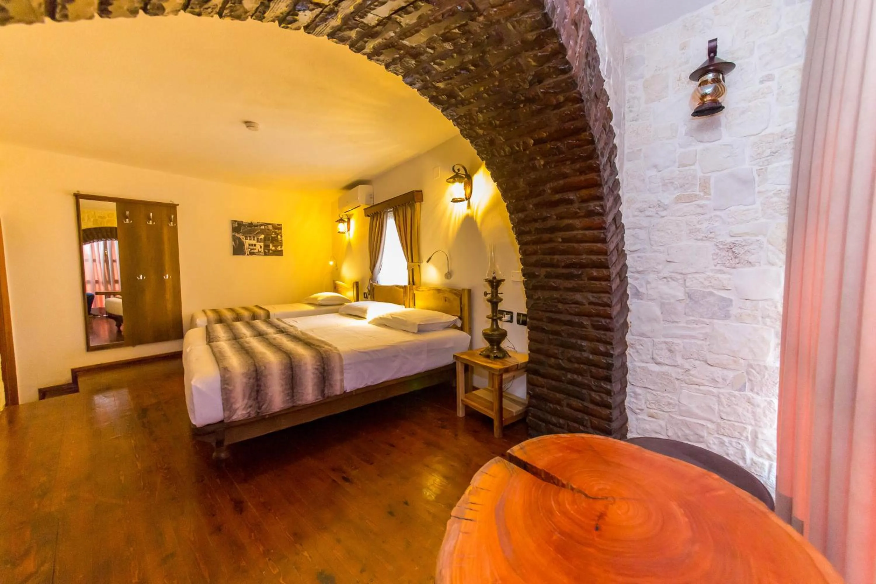 Bedroom, Bed in Heraklis Hotel