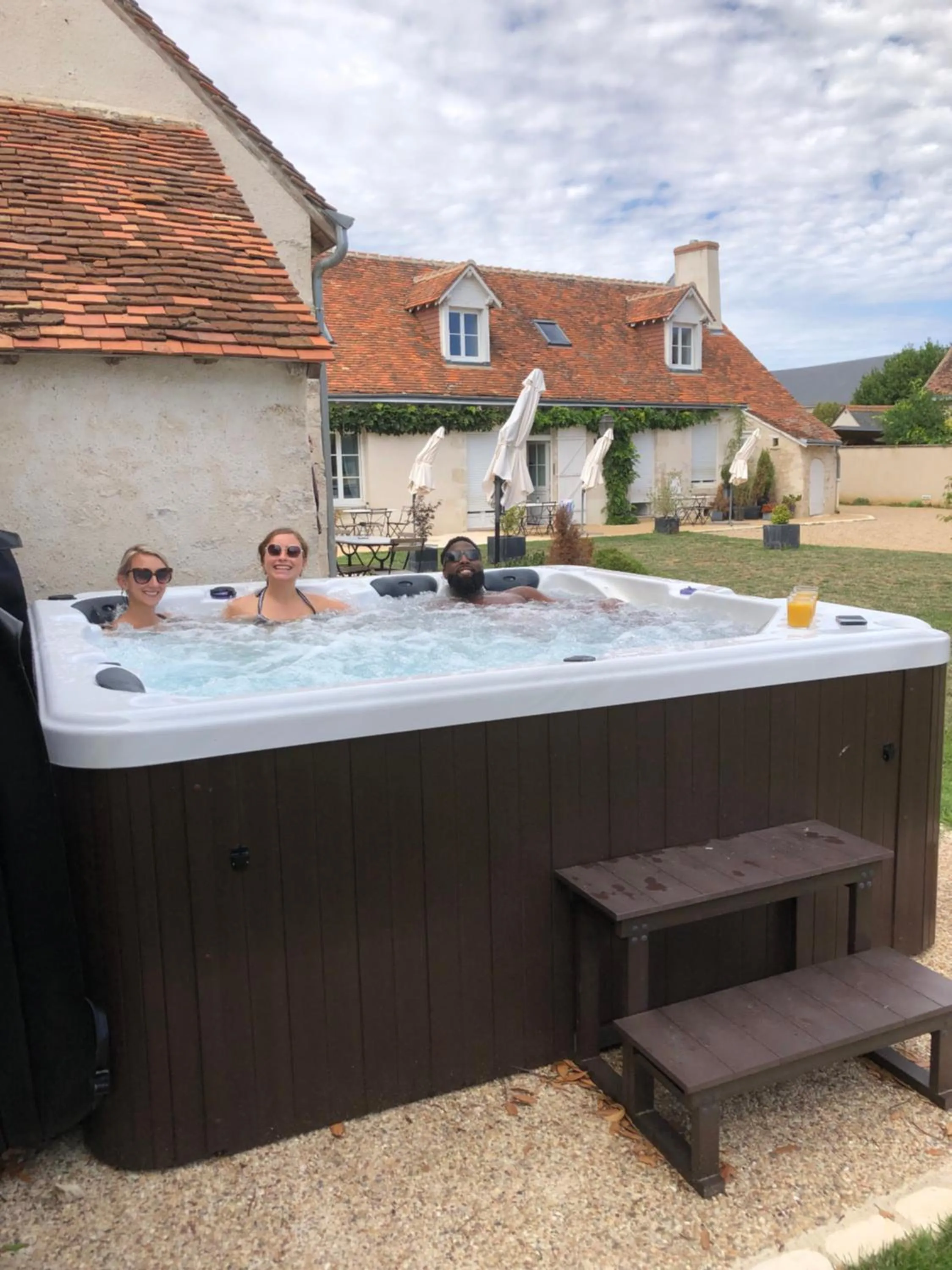 Hot Tub in Domaine de Praline Praline