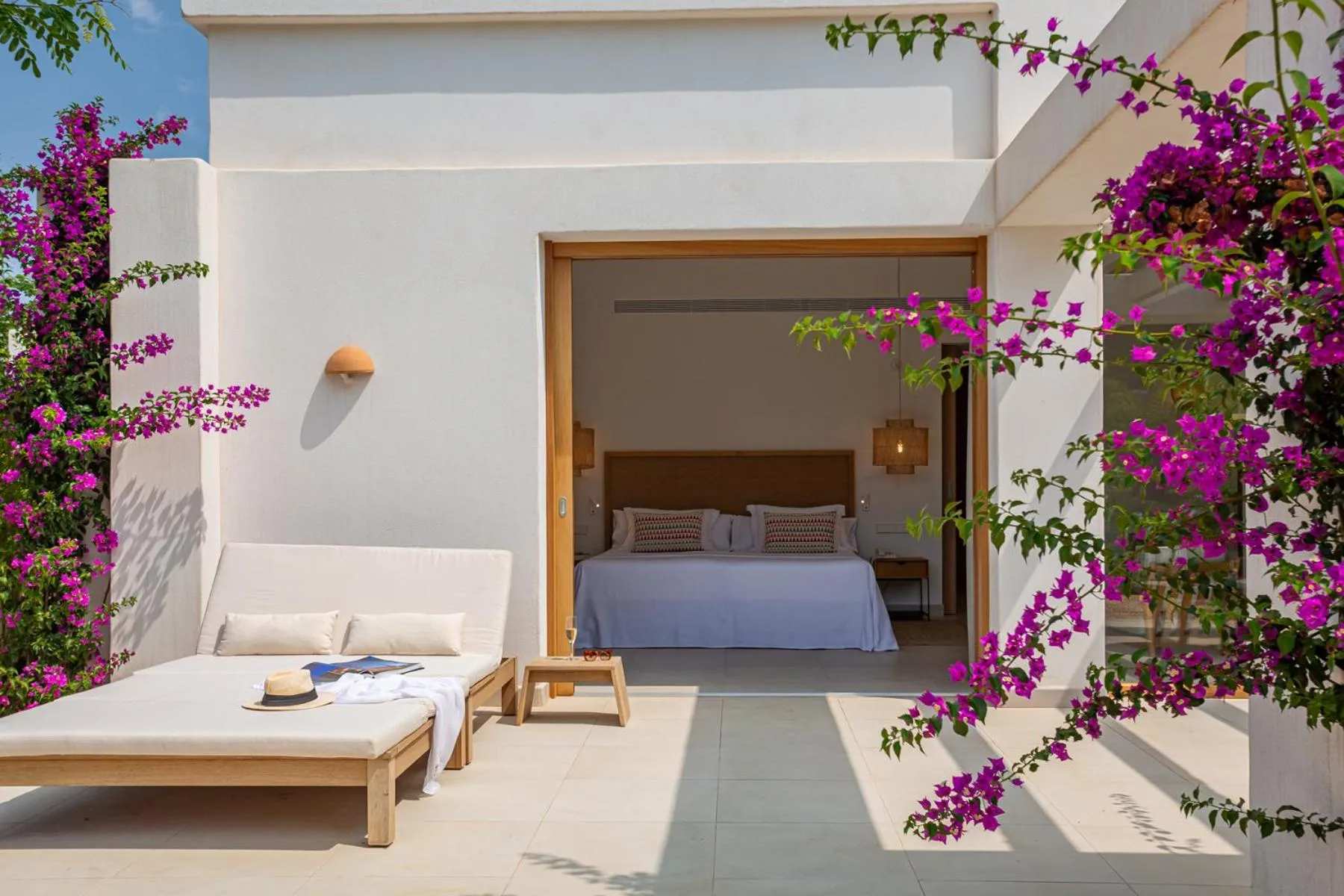 Balcony/Terrace, Bed in Can Lluc Boutique Country Hotel & Villas, a member of Beyond Green