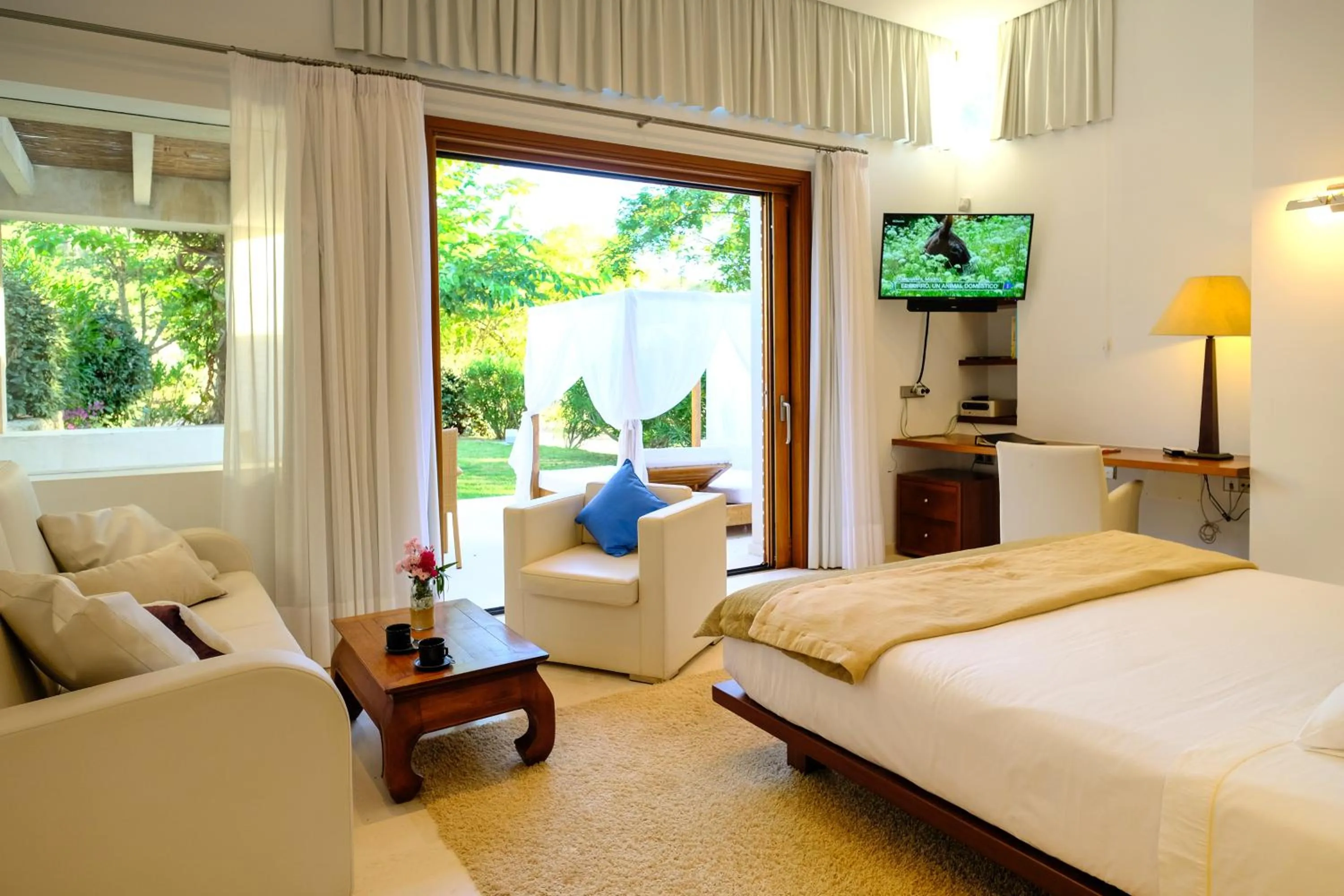 Garden, Bed in Can Lluc Boutique Country Hotel & Villas, a member of Beyond Green