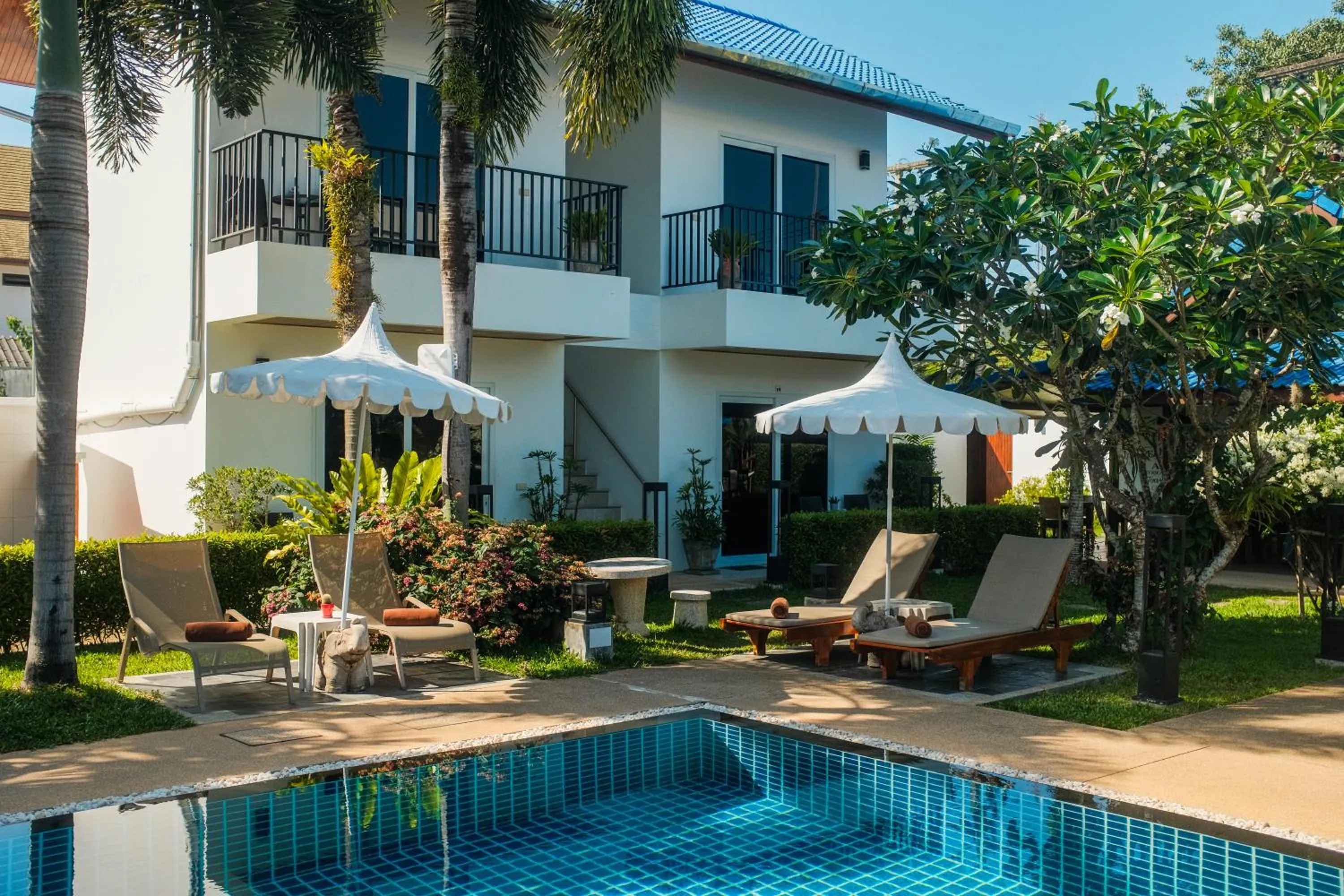 Pool view in Phuket Airport Hotel - SHA Extra Plus