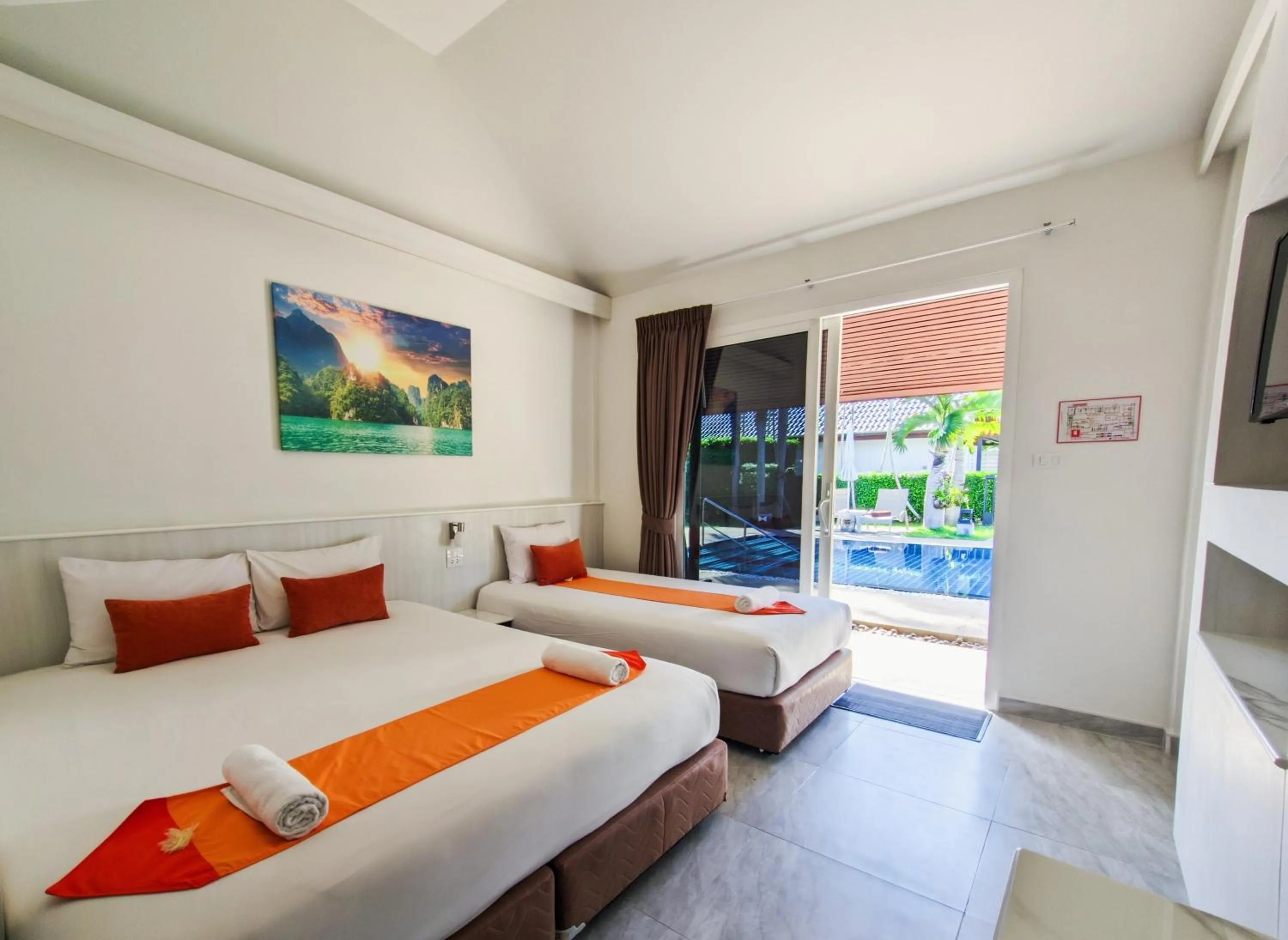 Photo of the whole room, Bed in Phuket Airport Hotel - SHA Extra Plus