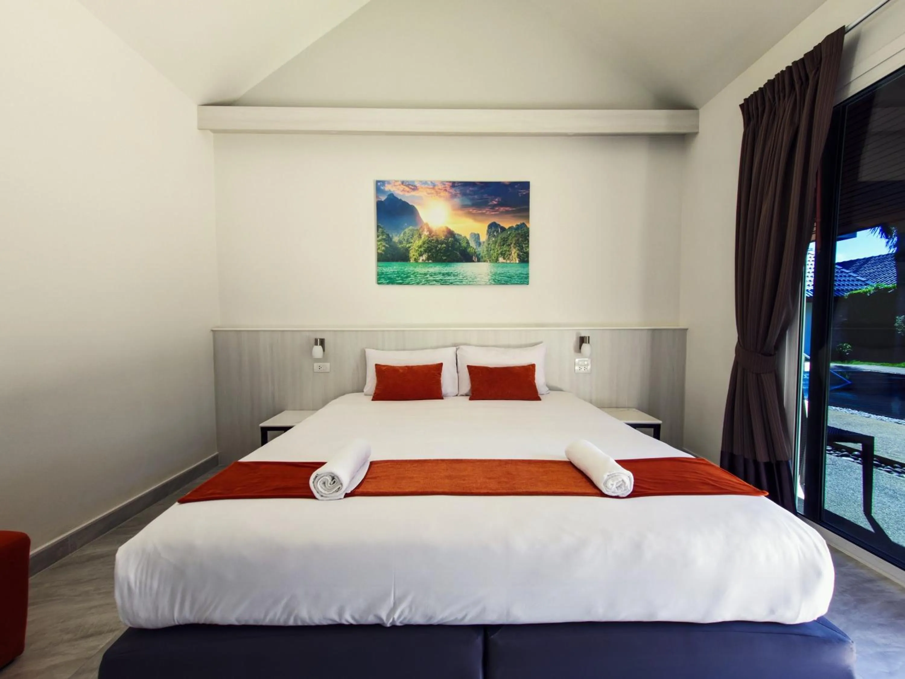 Photo of the whole room, Bed in Phuket Airport Hotel - SHA Extra Plus