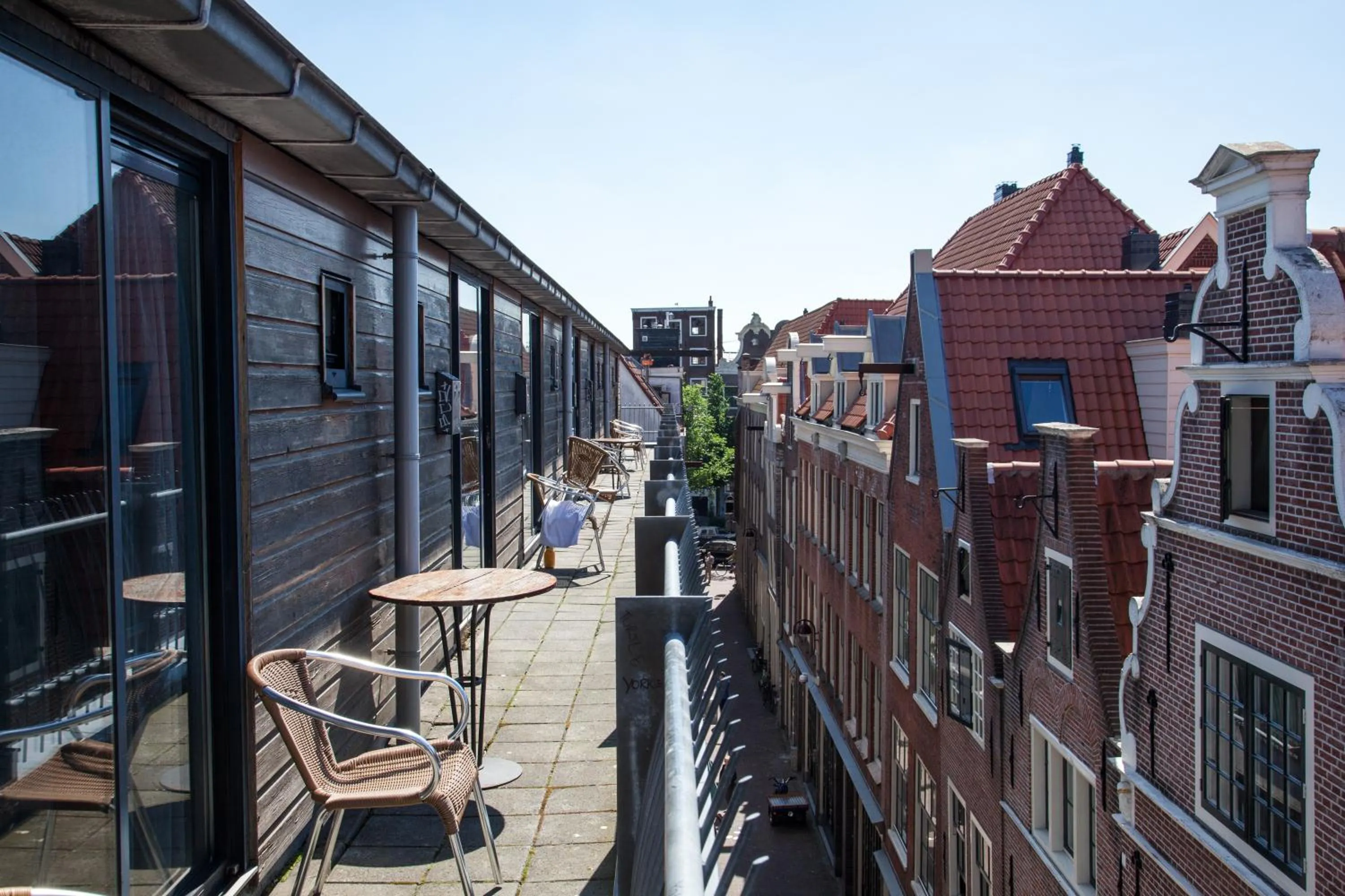 Balcony/Terrace in St Christopher's Inn Amsterdam - The Winston