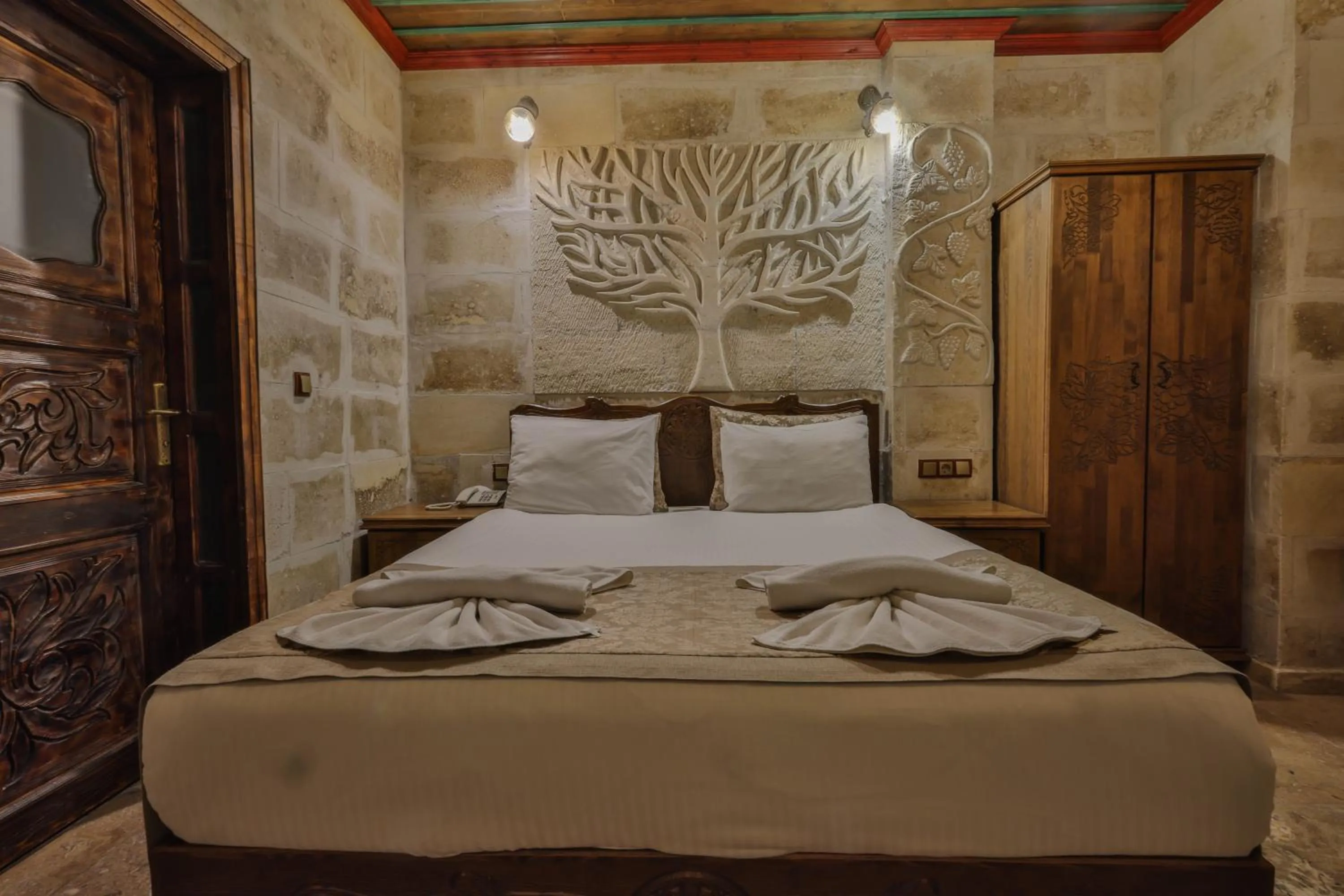 Bed in Feel Cappadocia Stone House