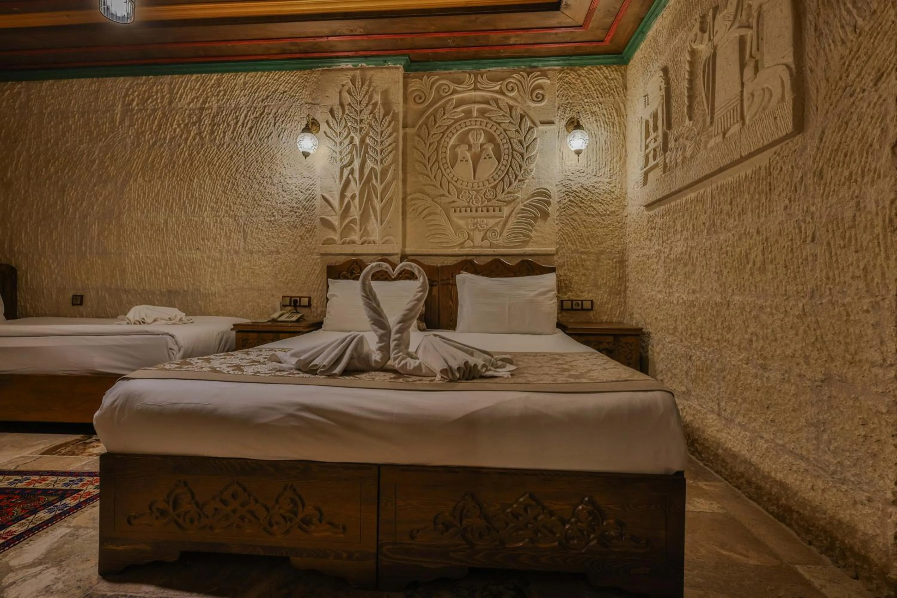 Bed in Feel Cappadocia Stone House