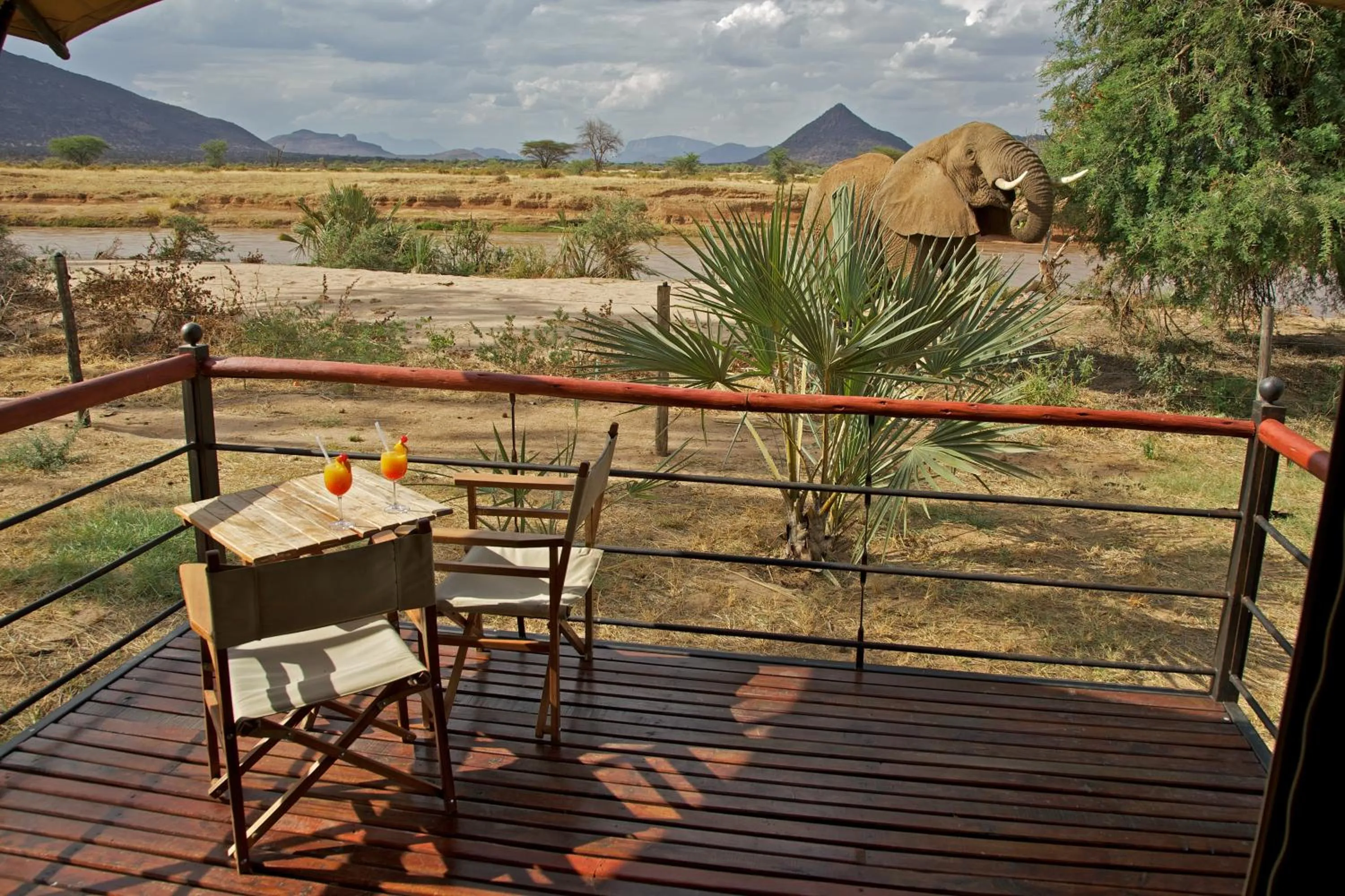 River view in Ashnil Samburu Camp