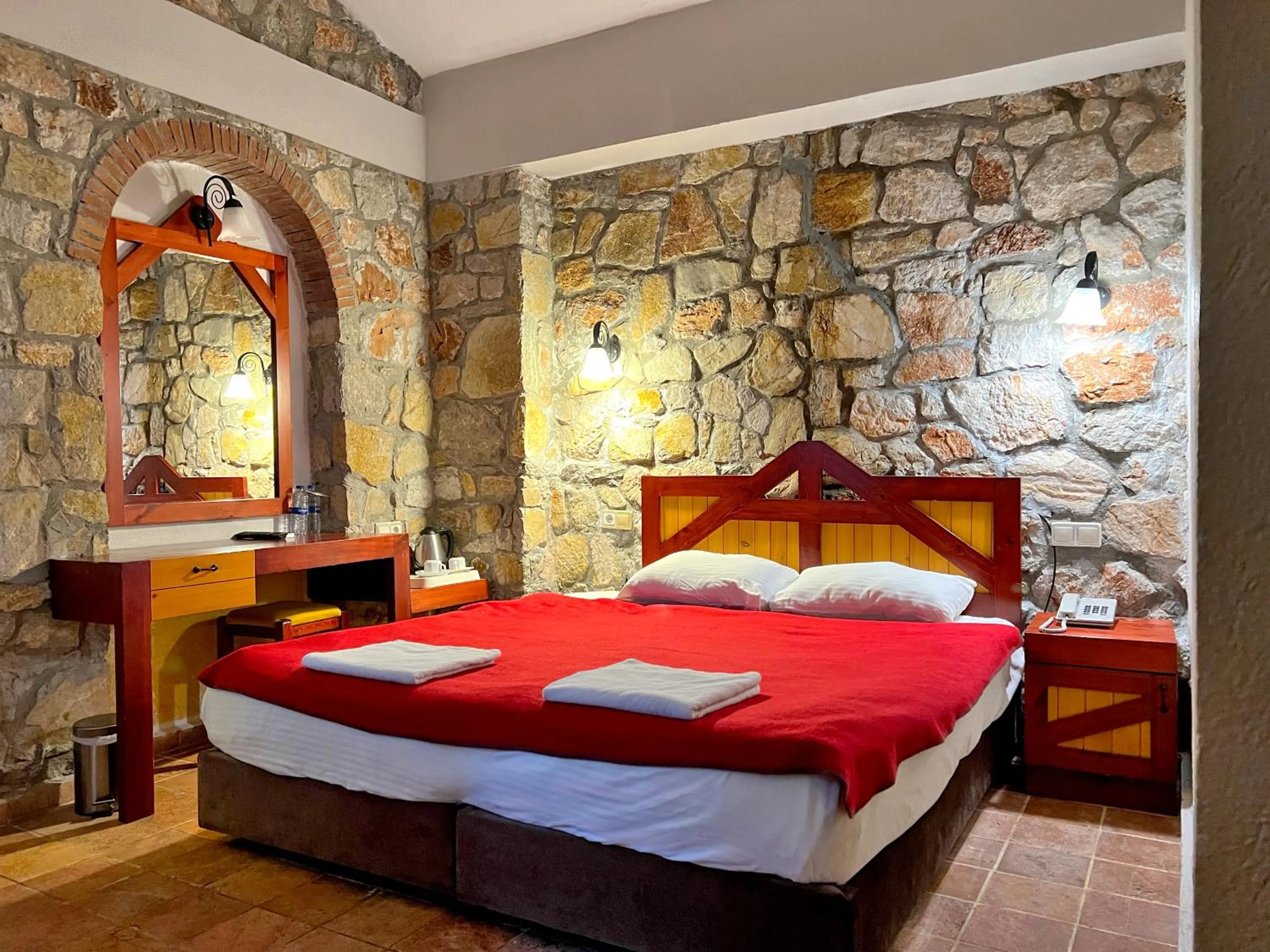 Bed in Symbola Oludeniz Beach Hotel