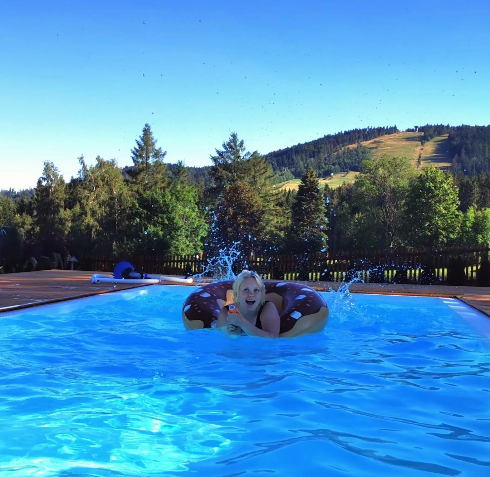 Swimming pool in Hotel Schäfflerhof