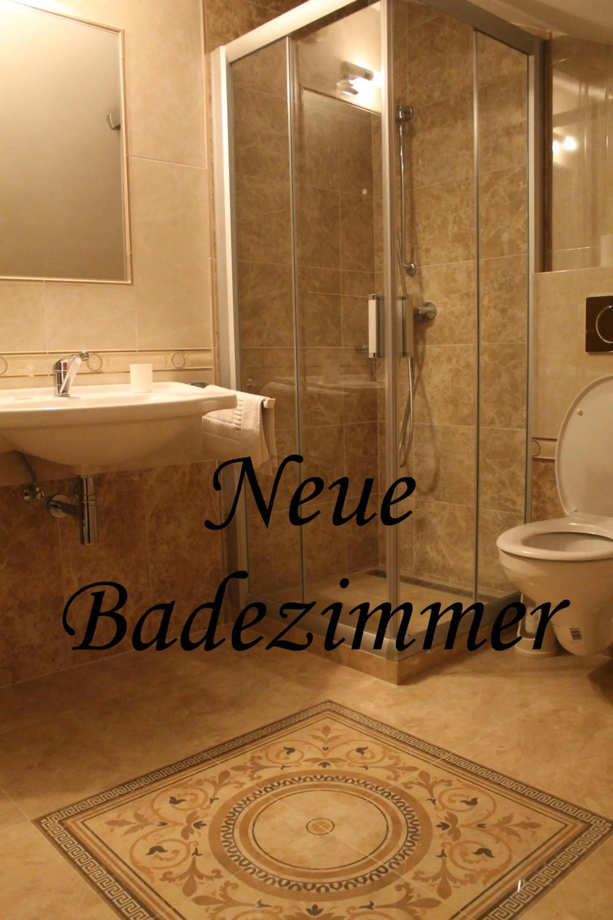 Bathroom in Hotel Schäfflerhof