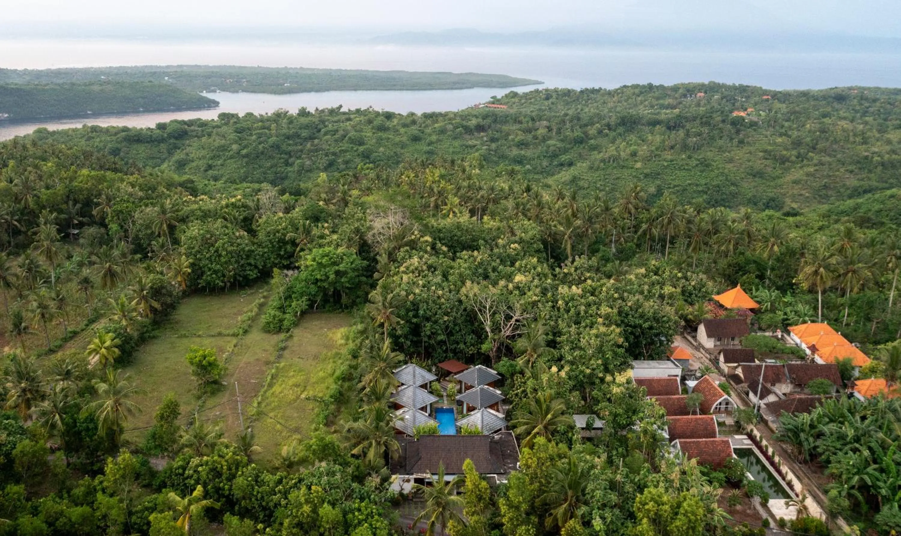 Bird's eye view in Pradja Slumbung Villas
