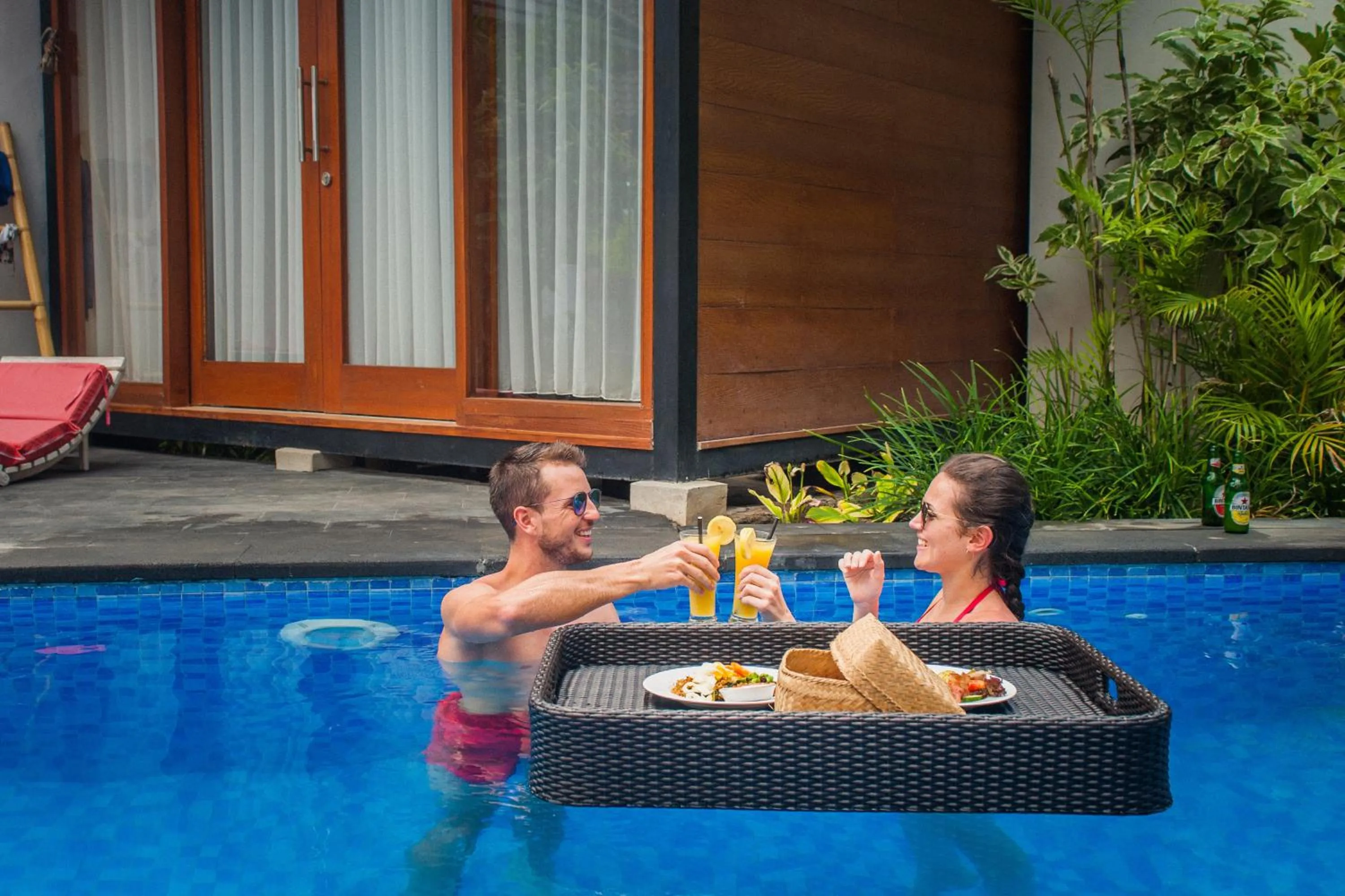 Swimming pool in Pradja Slumbung Villas