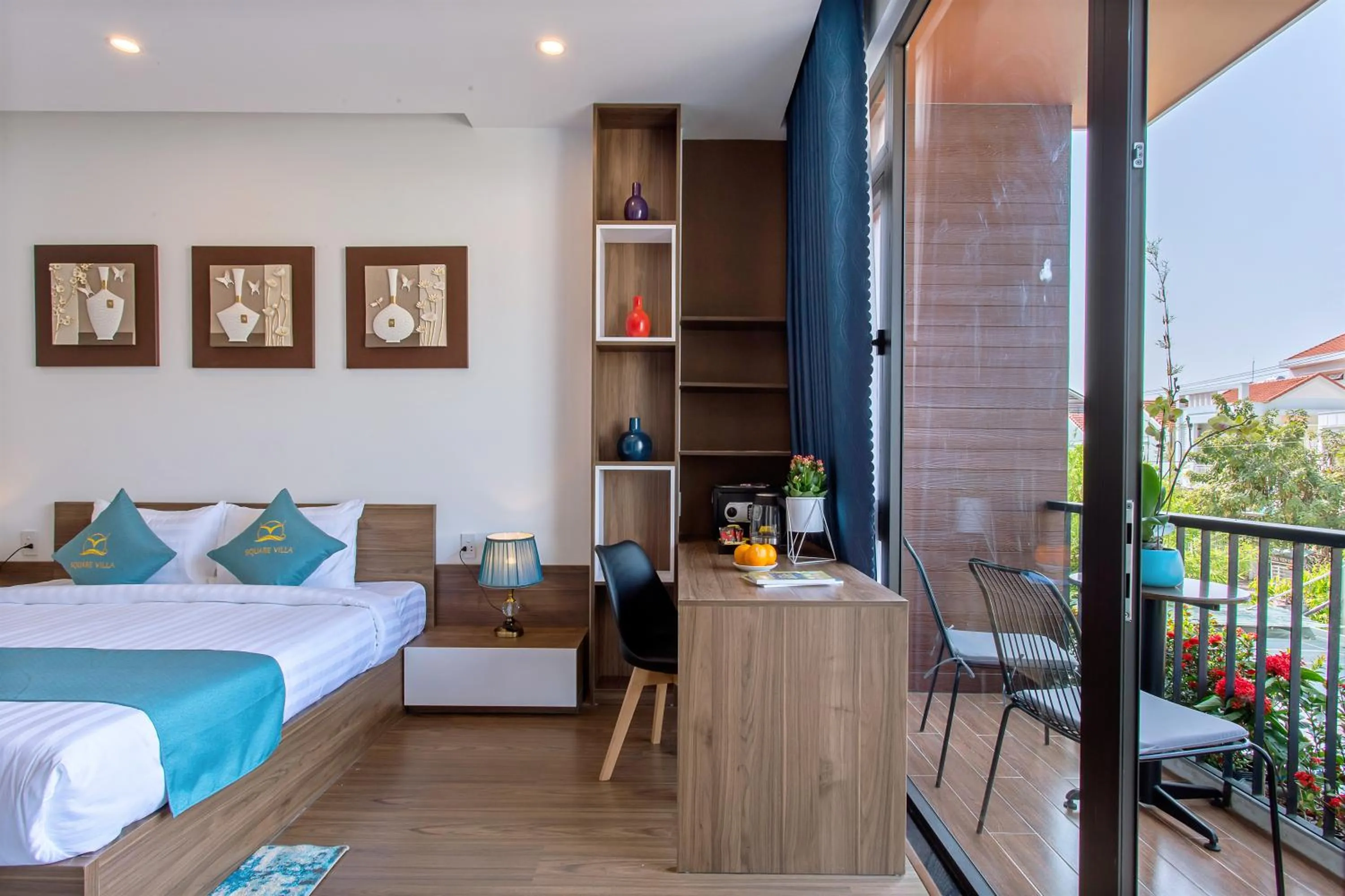 Balcony/Terrace, Bed in Square Villa Hoi An