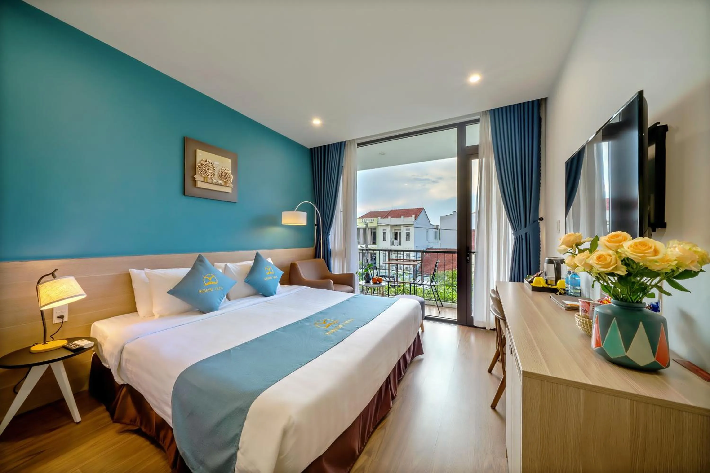 Bedroom, Bed in Square Villa Hoi An