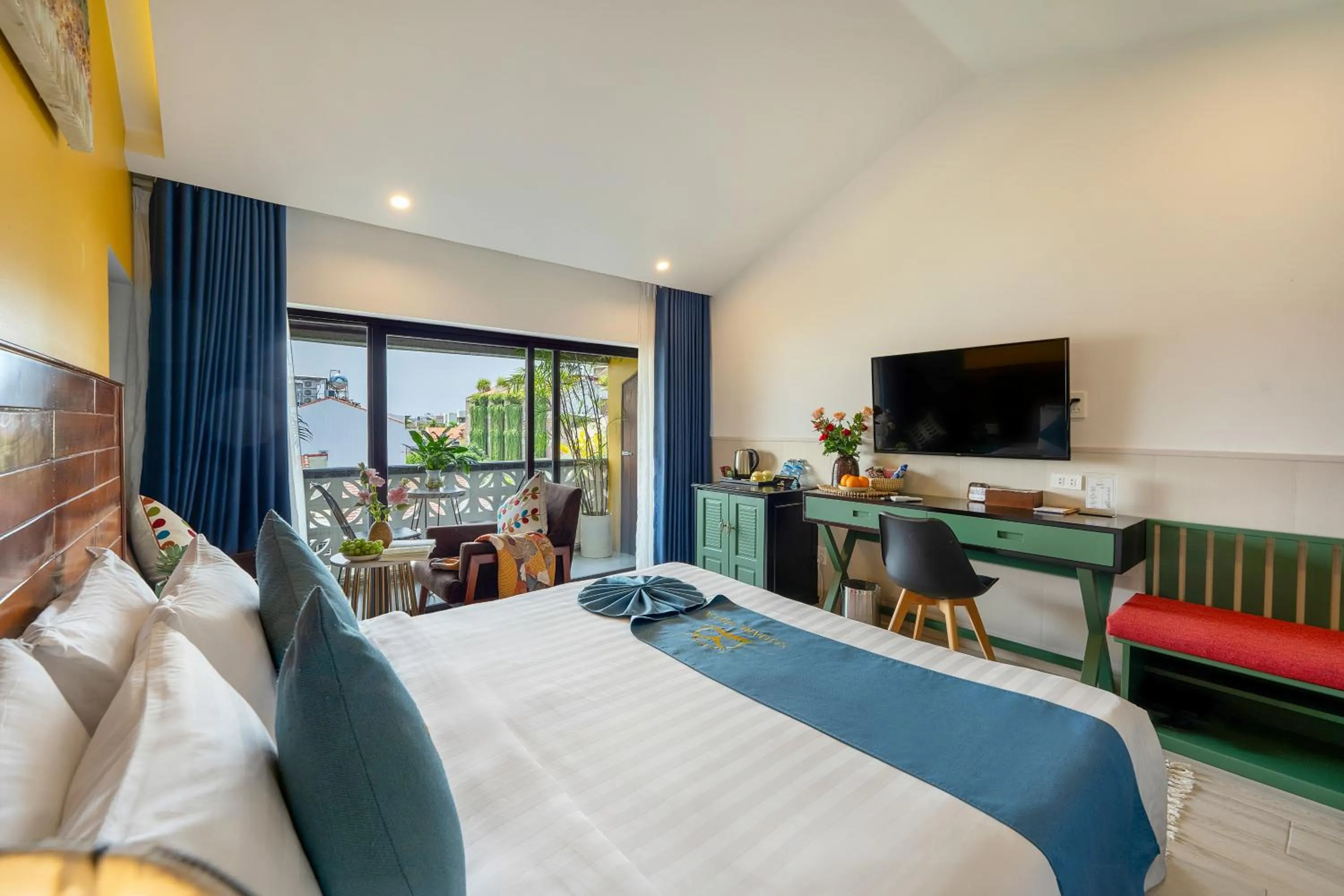 Bed in Square Villa Hoi An