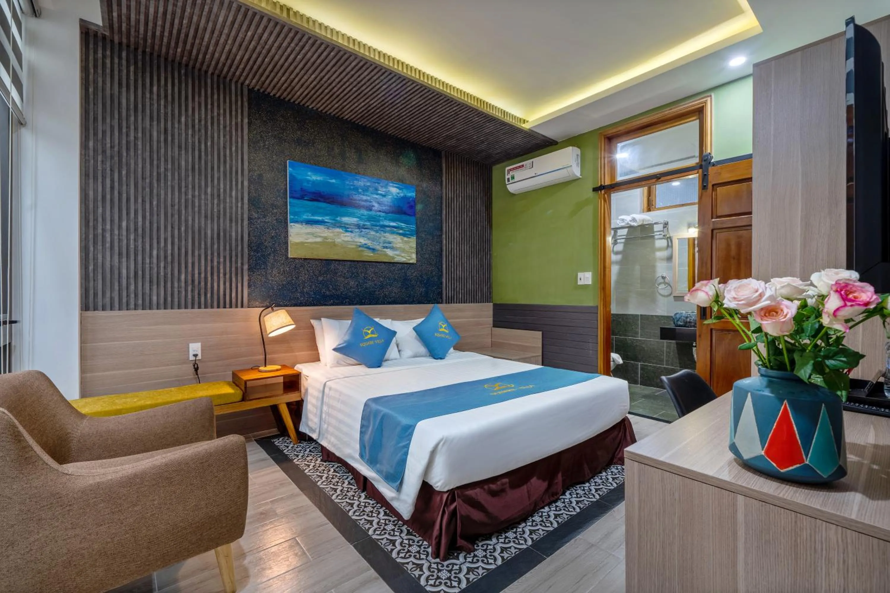 Bedroom, Bed in Square Villa Hoi An