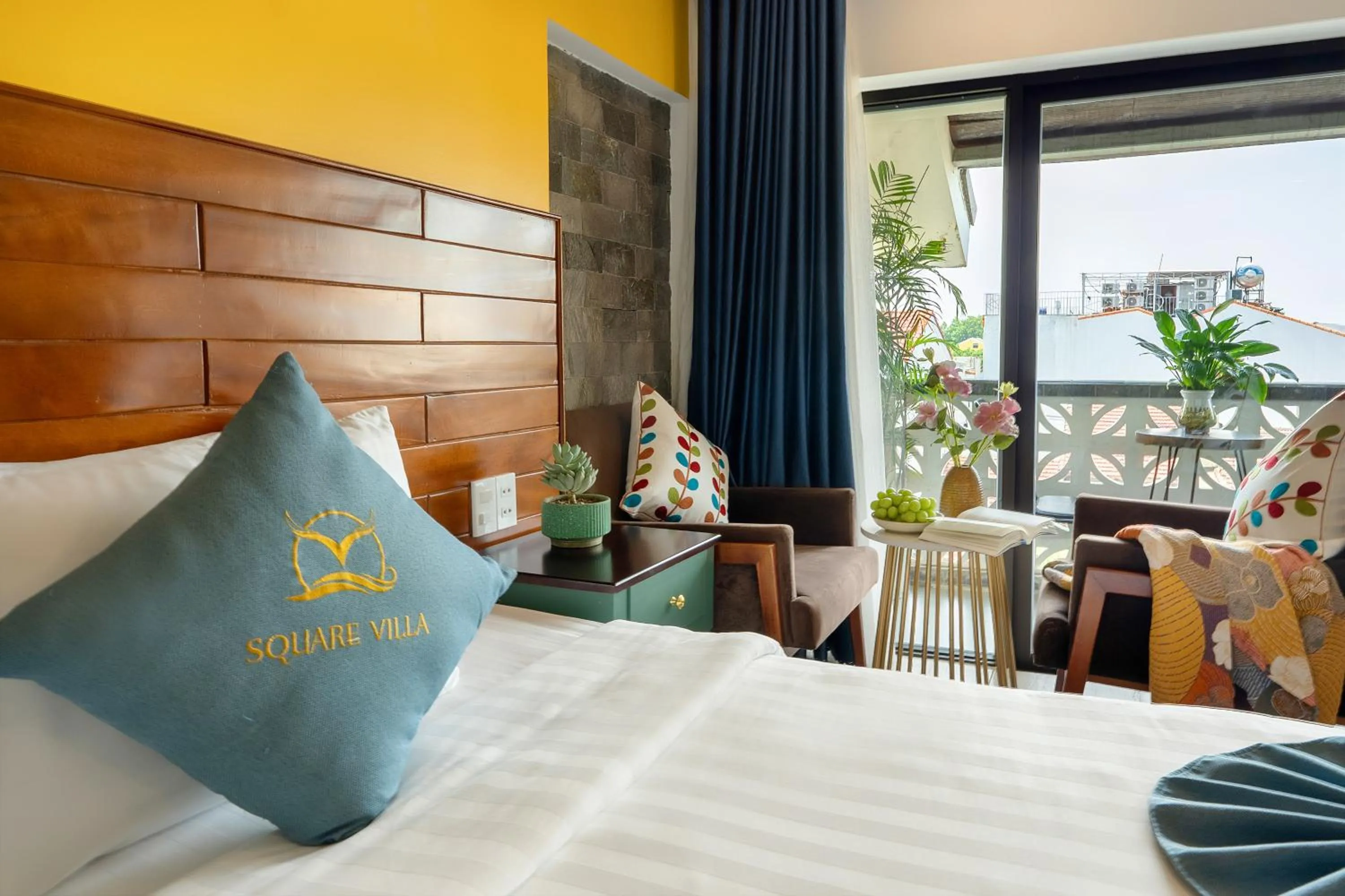 Bed in Square Villa Hoi An