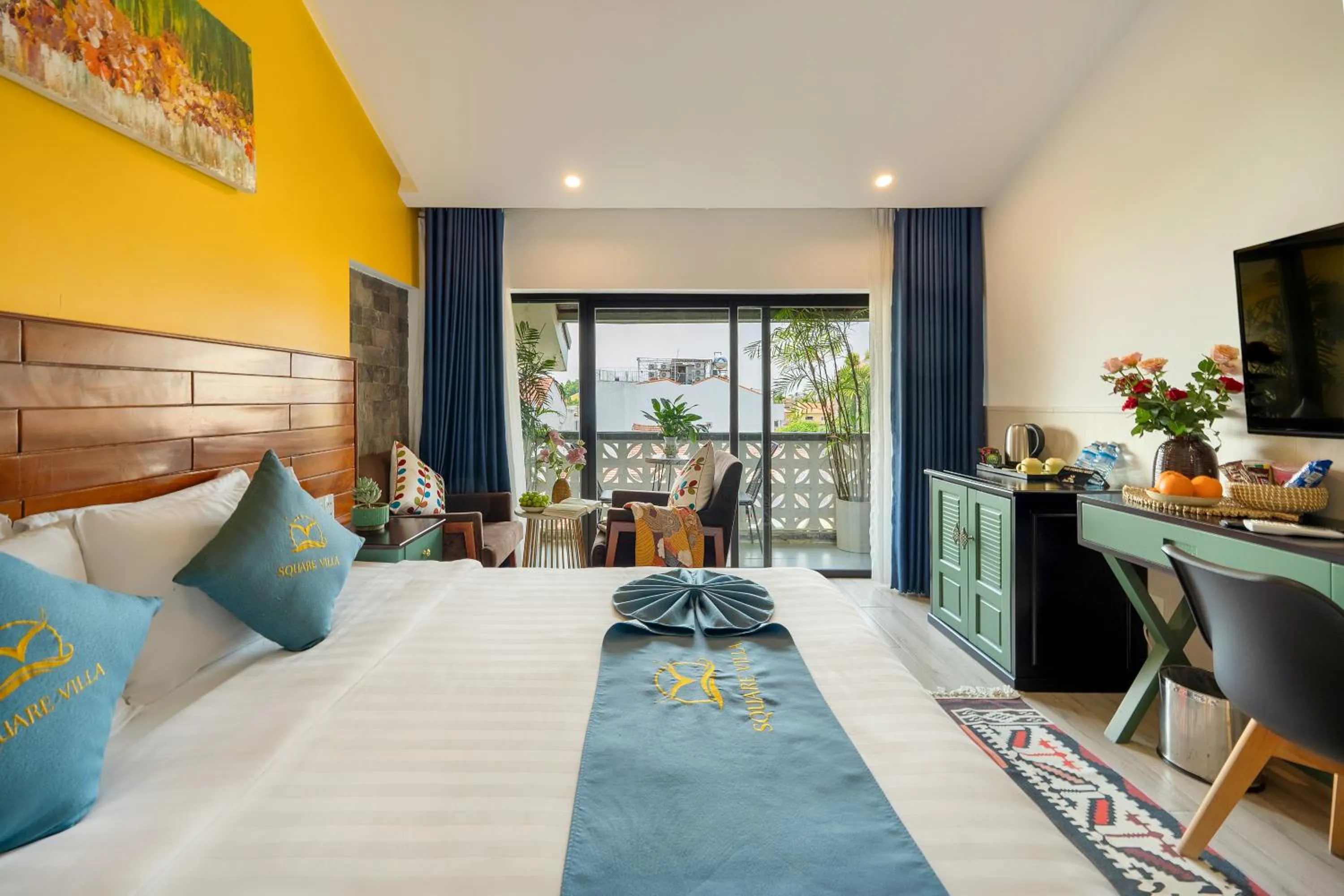 Bed in Square Villa Hoi An