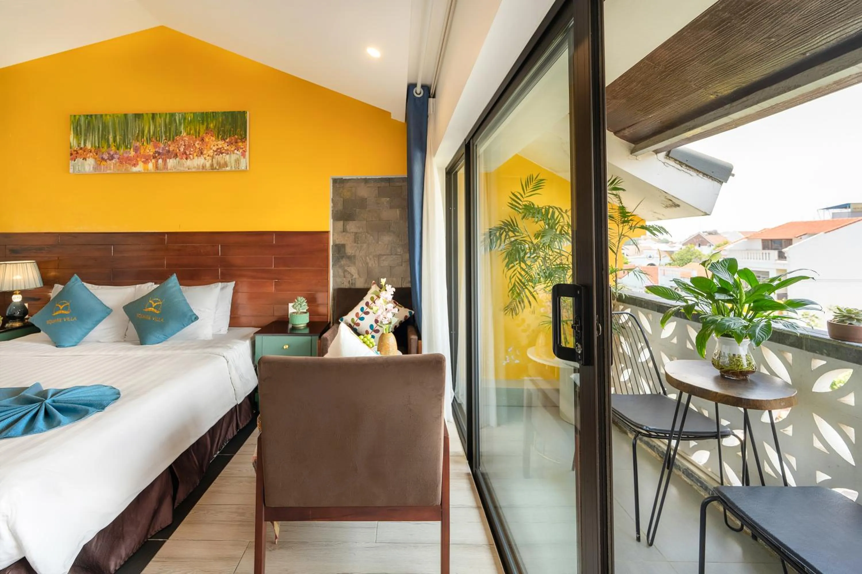 Bed in Square Villa Hoi An