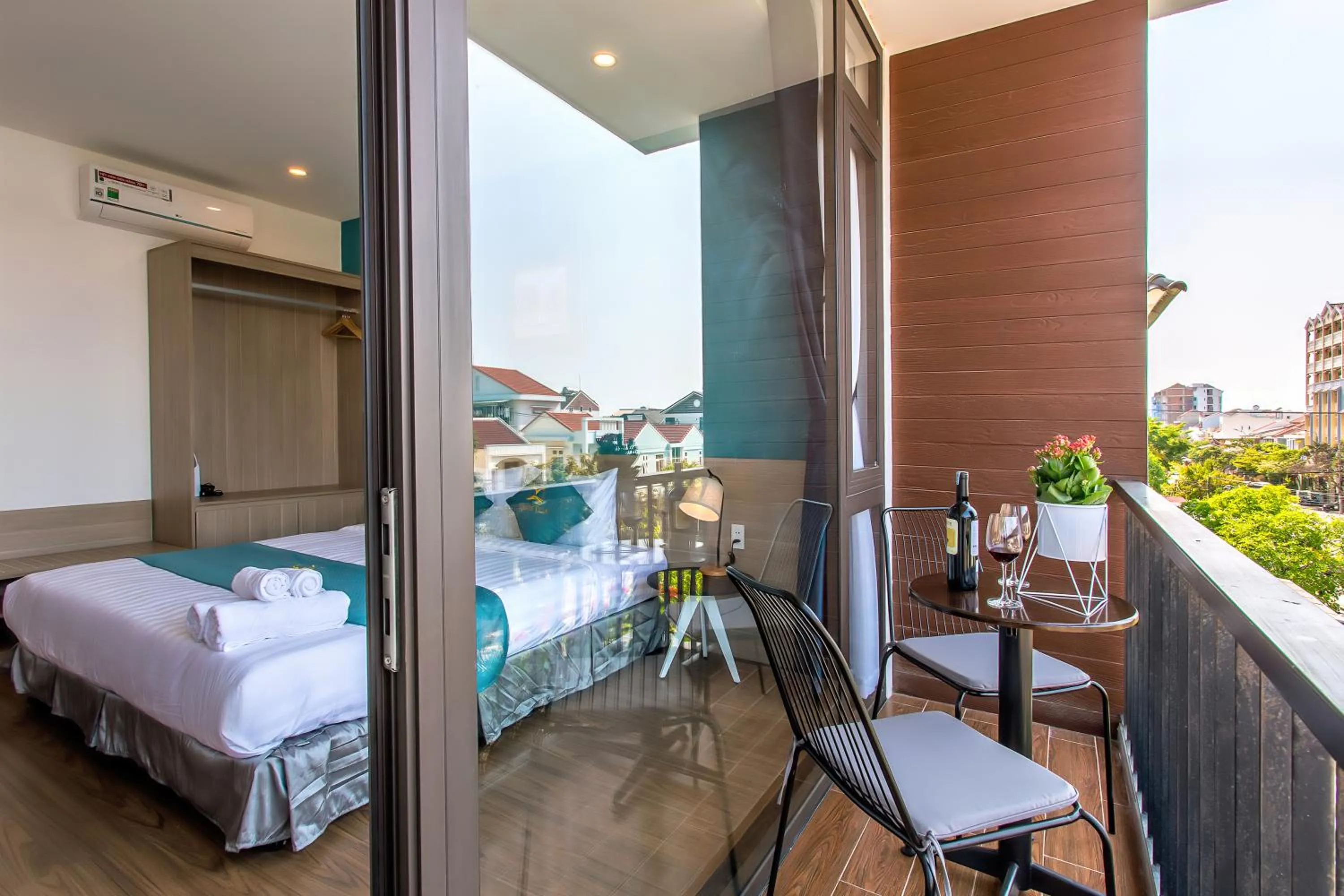 Balcony/Terrace, Bed in Square Villa Hoi An