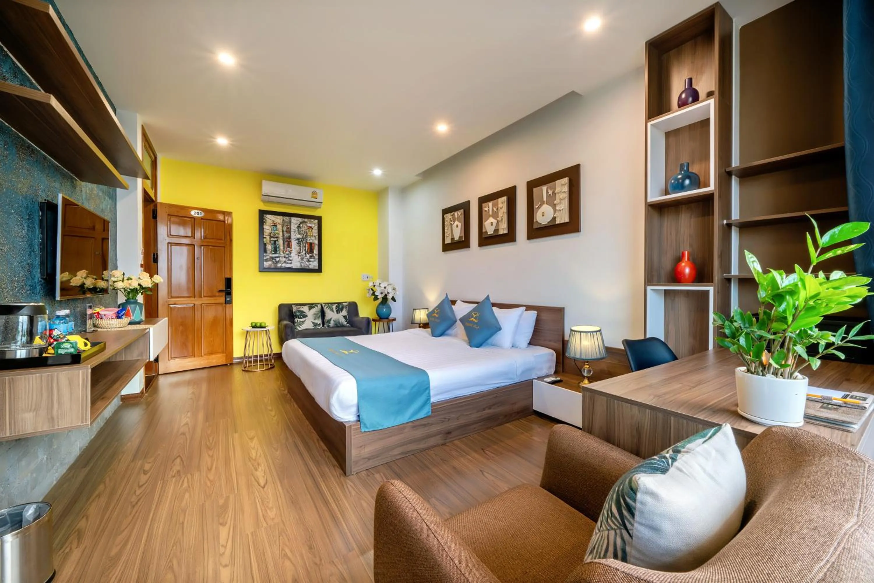 Bedroom, Bed in Square Villa Hoi An