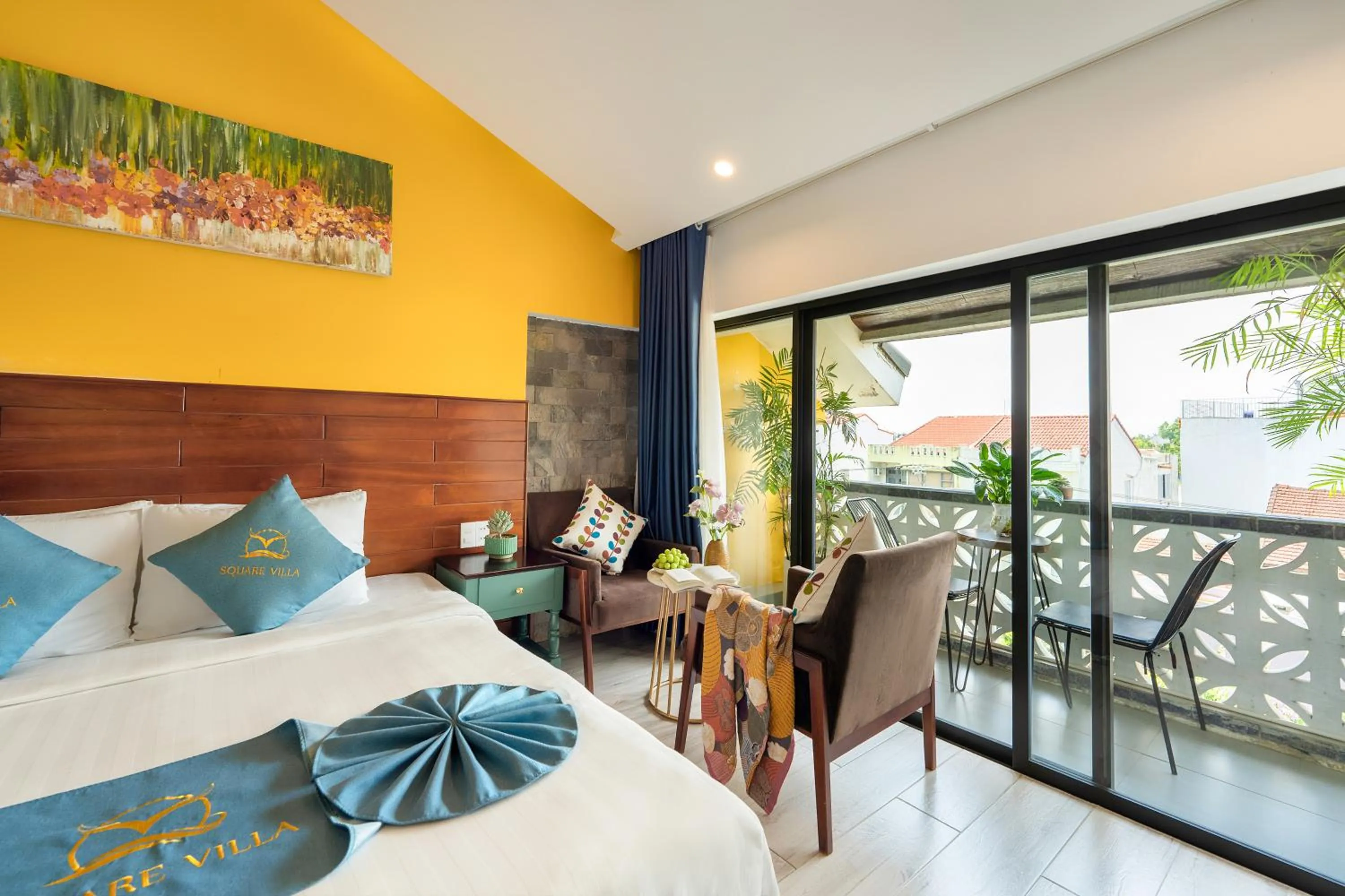 Bed in Square Villa Hoi An