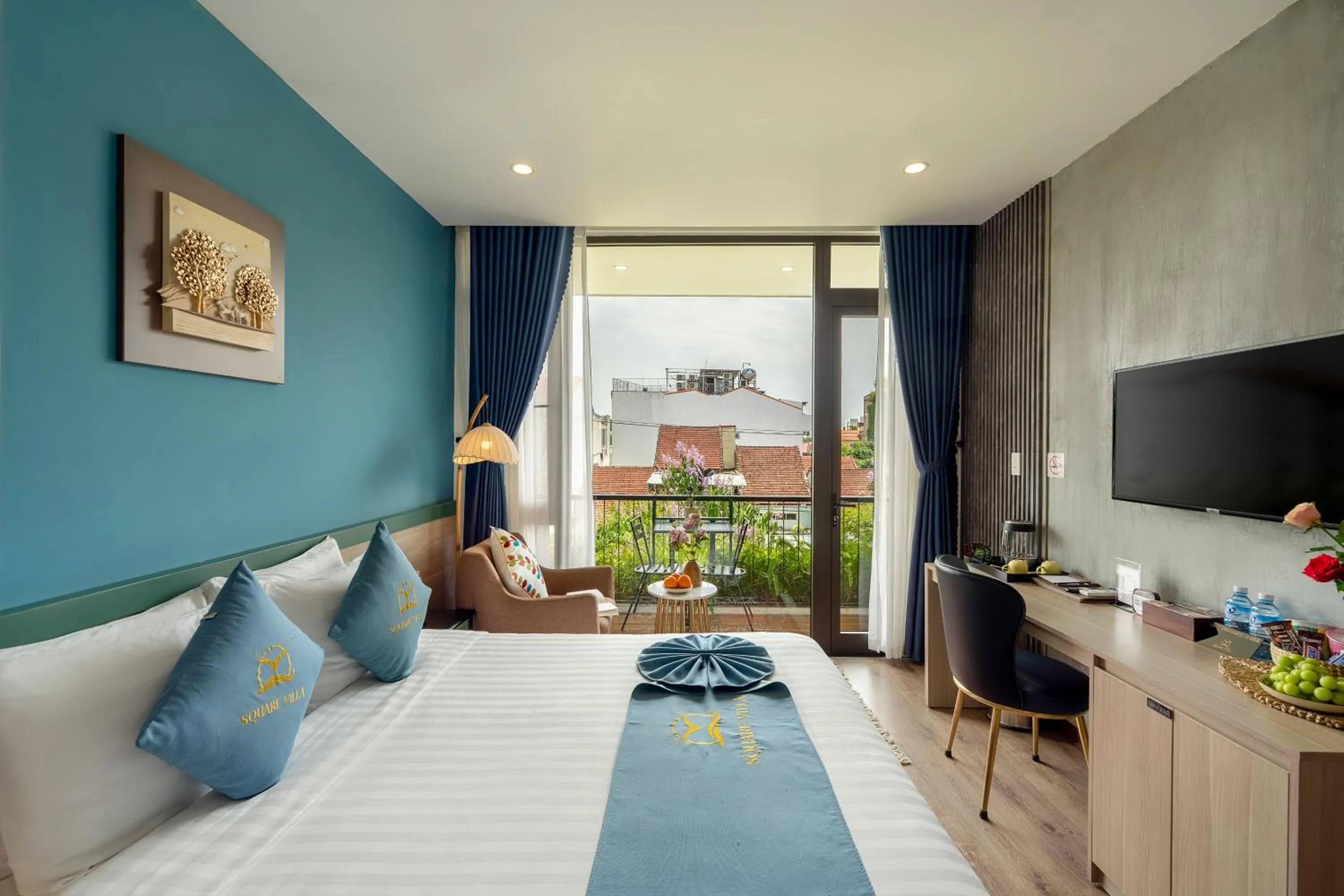 Bed in Square Villa Hoi An