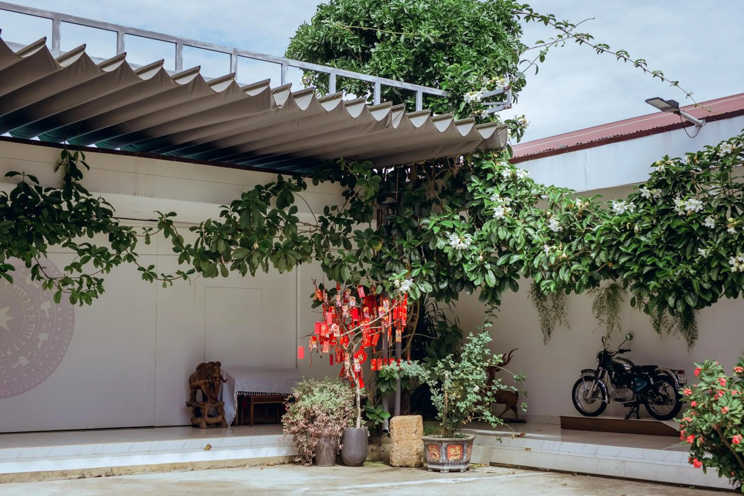 Garden in Nhat Quang Hotel