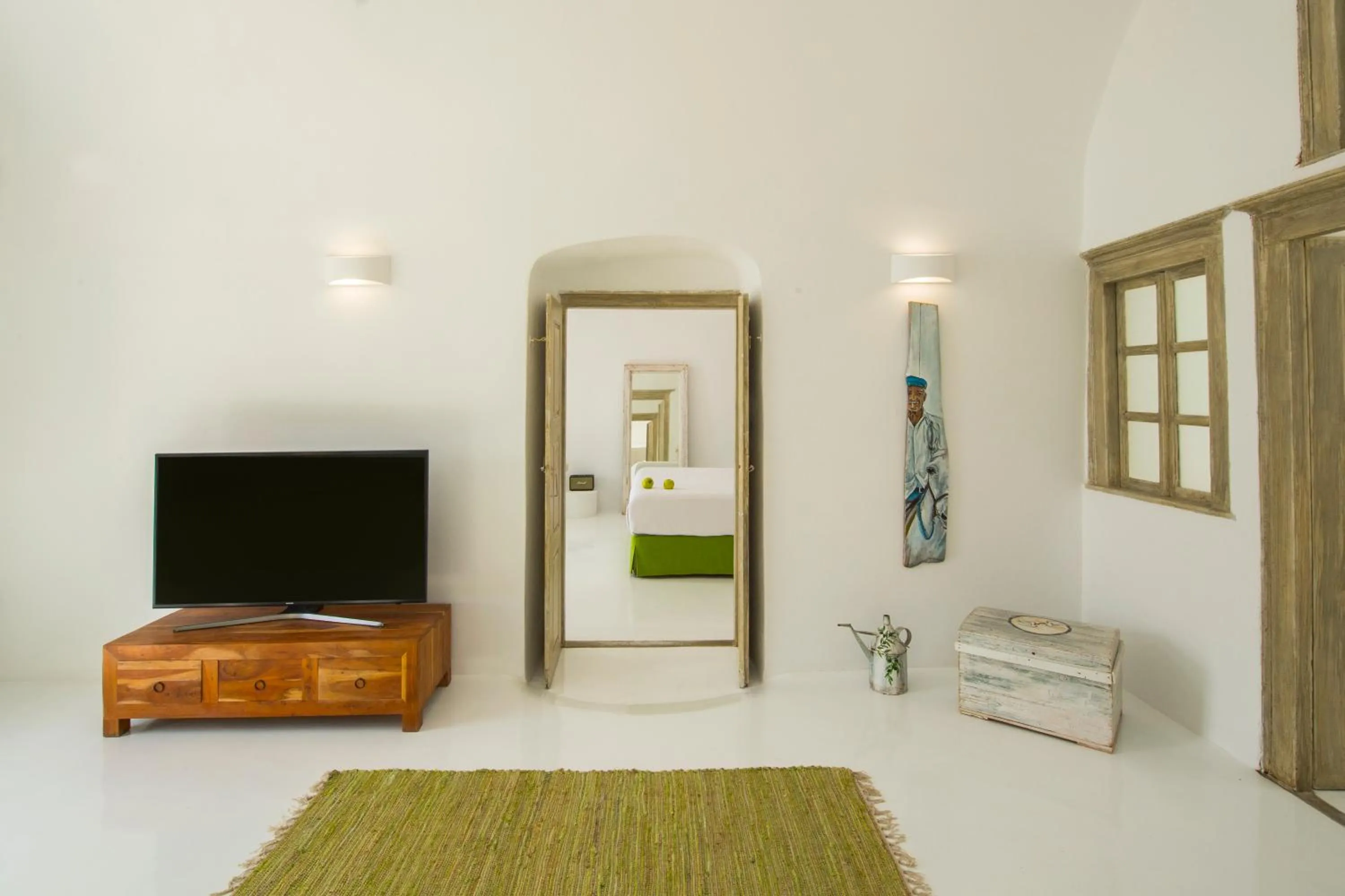Living room in Nano Oia Villas