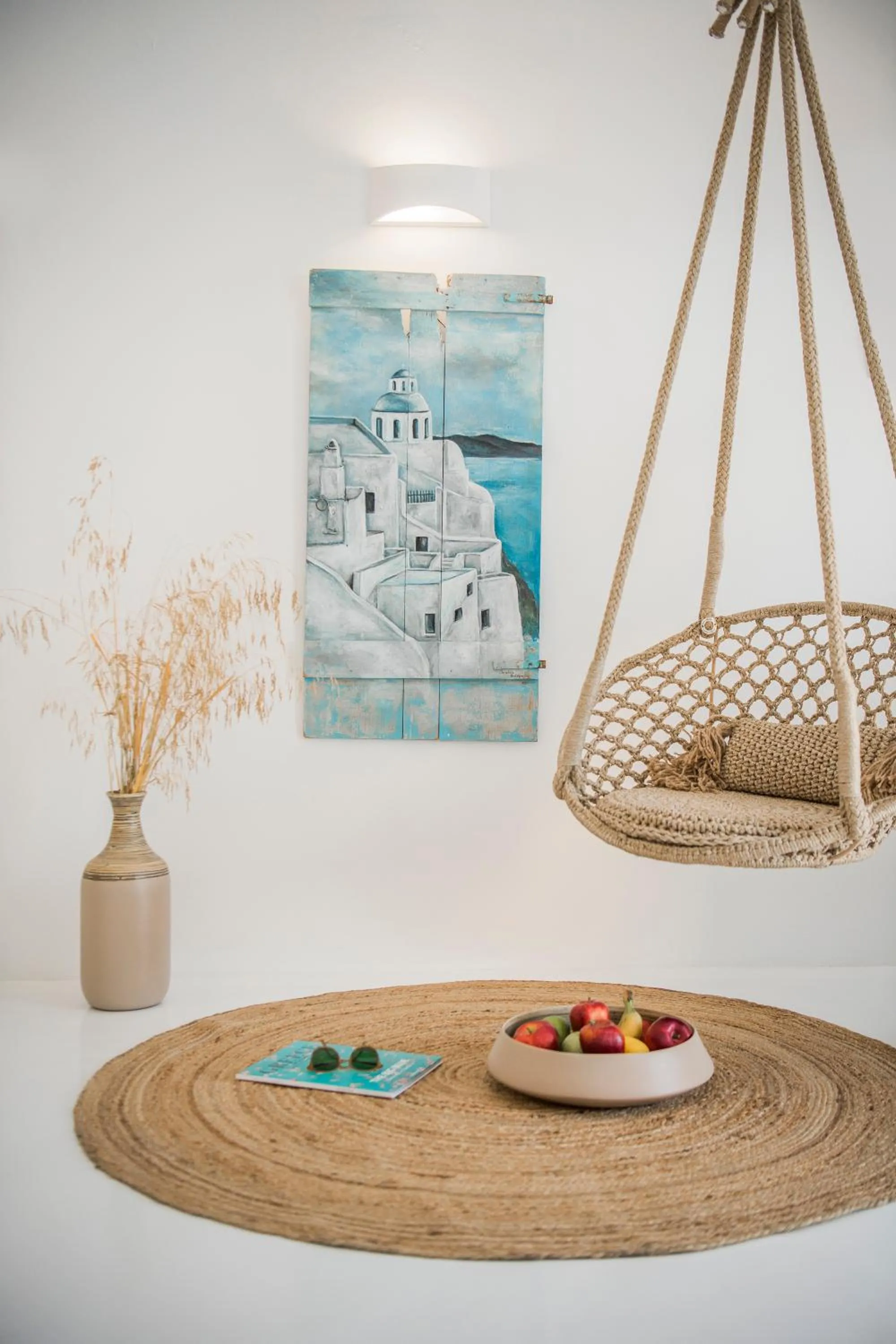 Living room in Nano Oia Villas