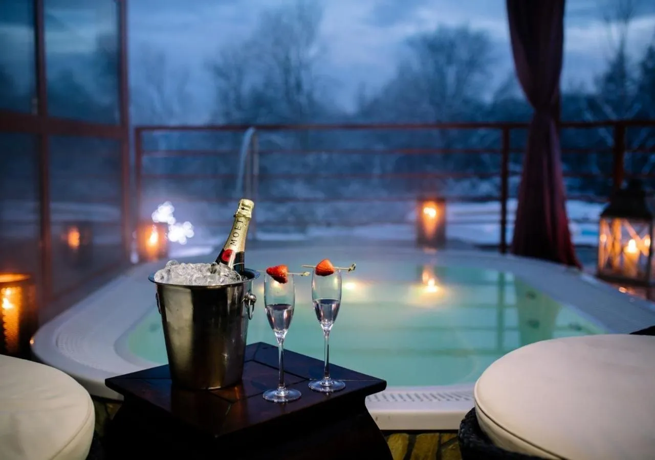 Hot Tub in Wellness & Spa Hotel Kaskady